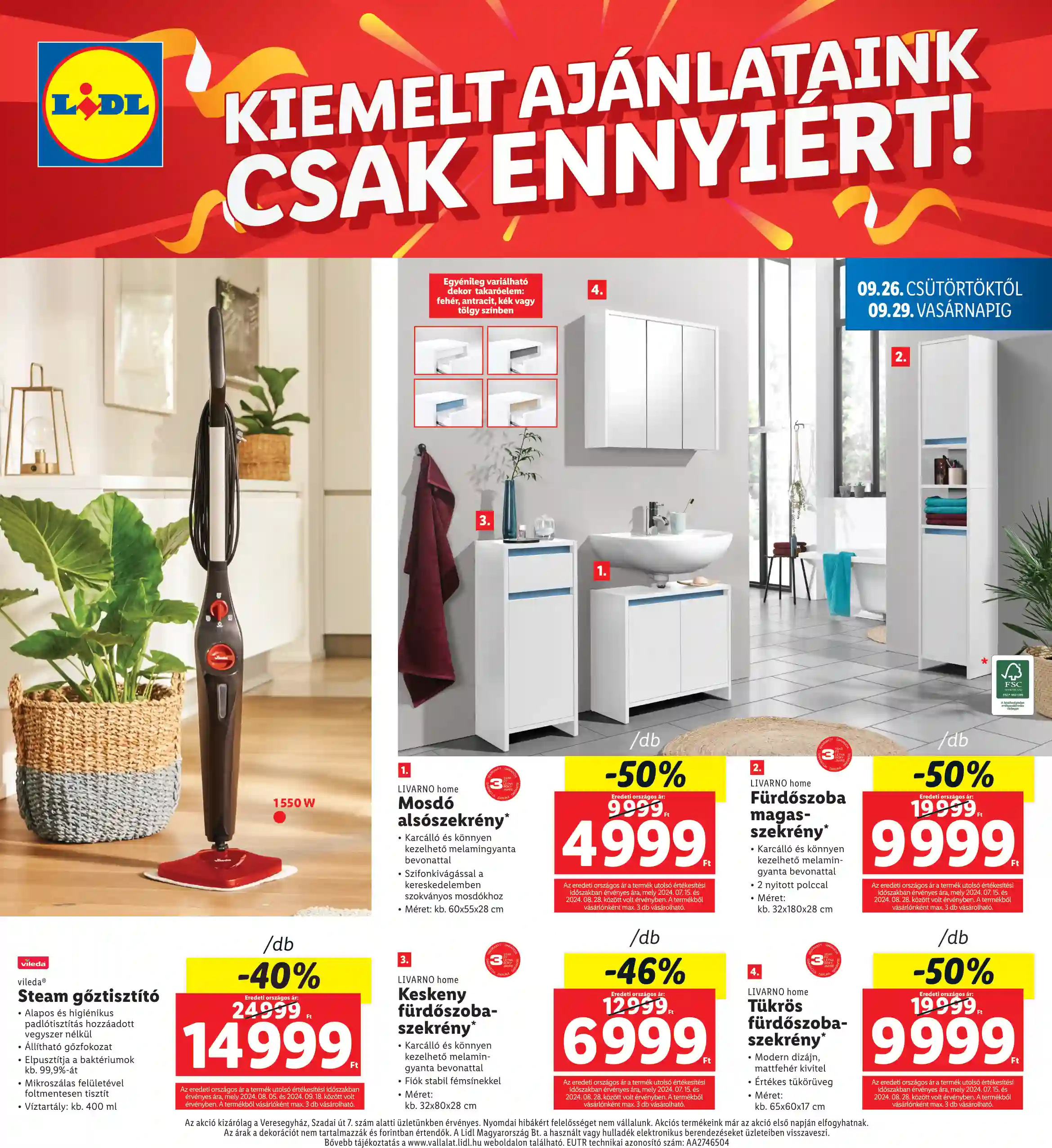 Lidl akciós újság 39. hét (8 oldal)