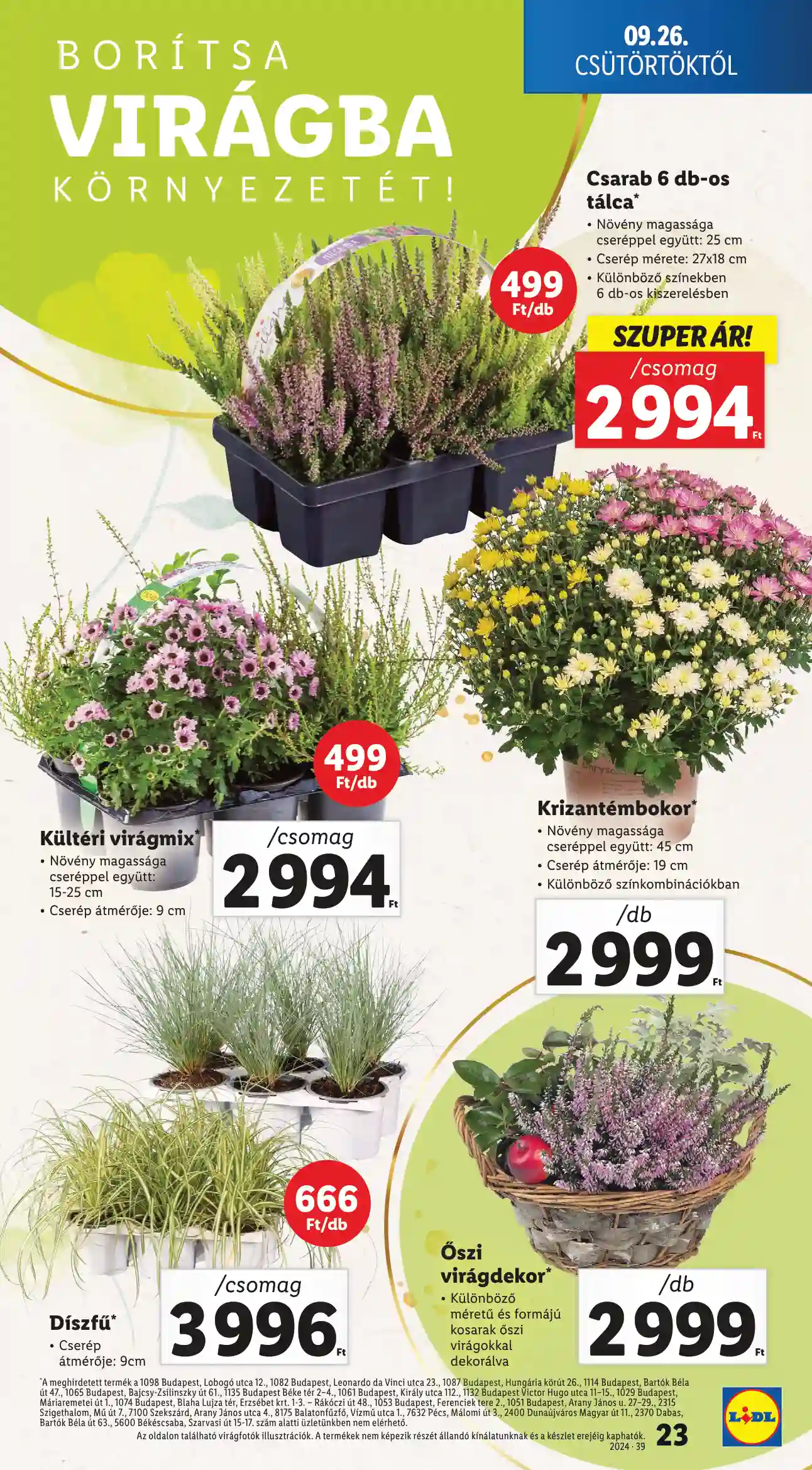Lidl akciós újság 39. hét (16 oldal)