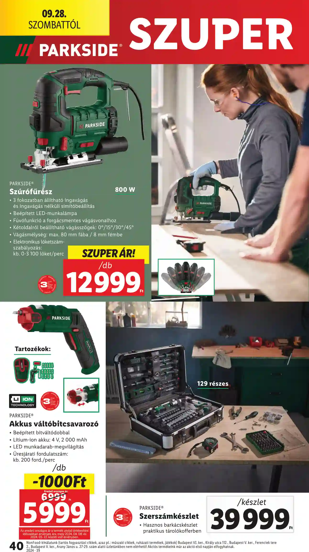 Lidl akciós újság 39. hét (34 oldal)