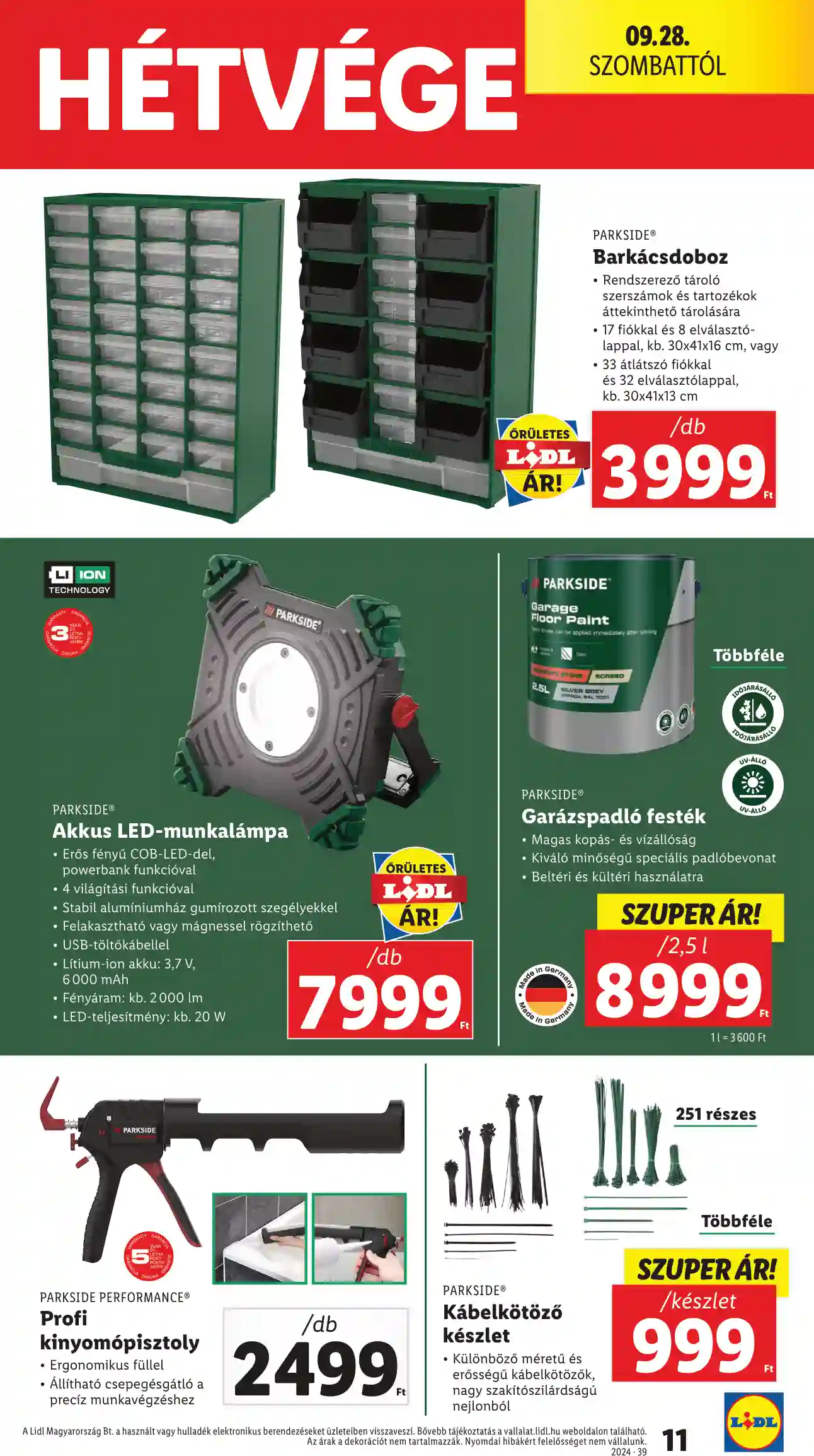Lidl akciós újság 39. hét (3 oldal)