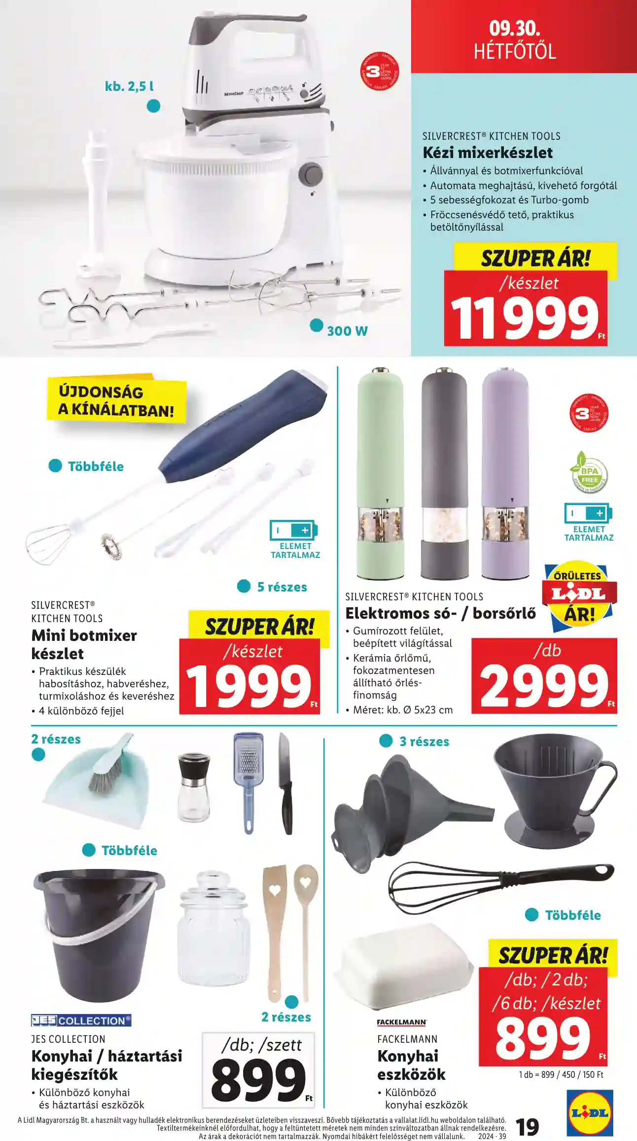Lidl akciós újság 39. hét (11 oldal)