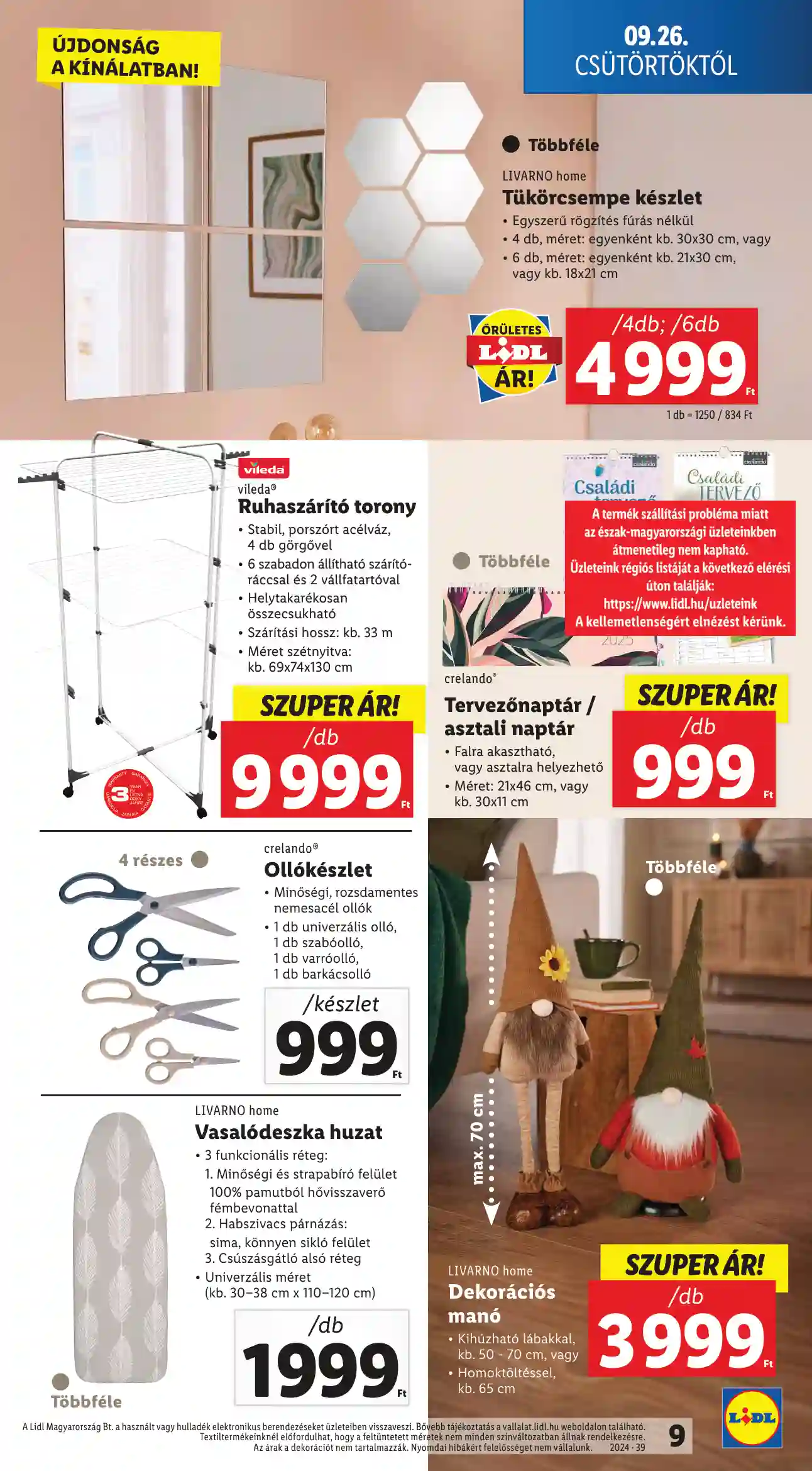Lidl akciós újság 39. hét (20 oldal)