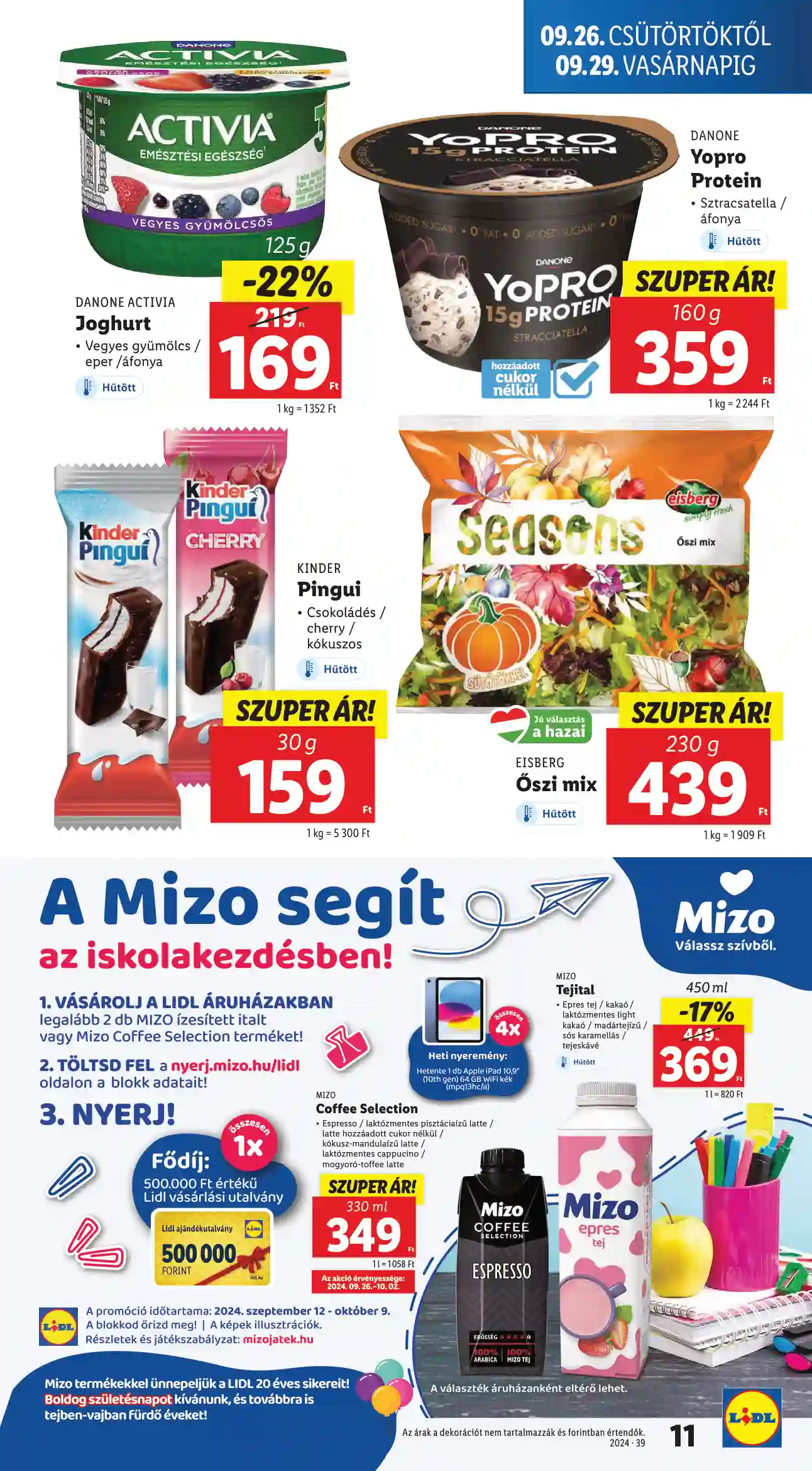 Lidl akciós újság 39. hét (3 oldal)