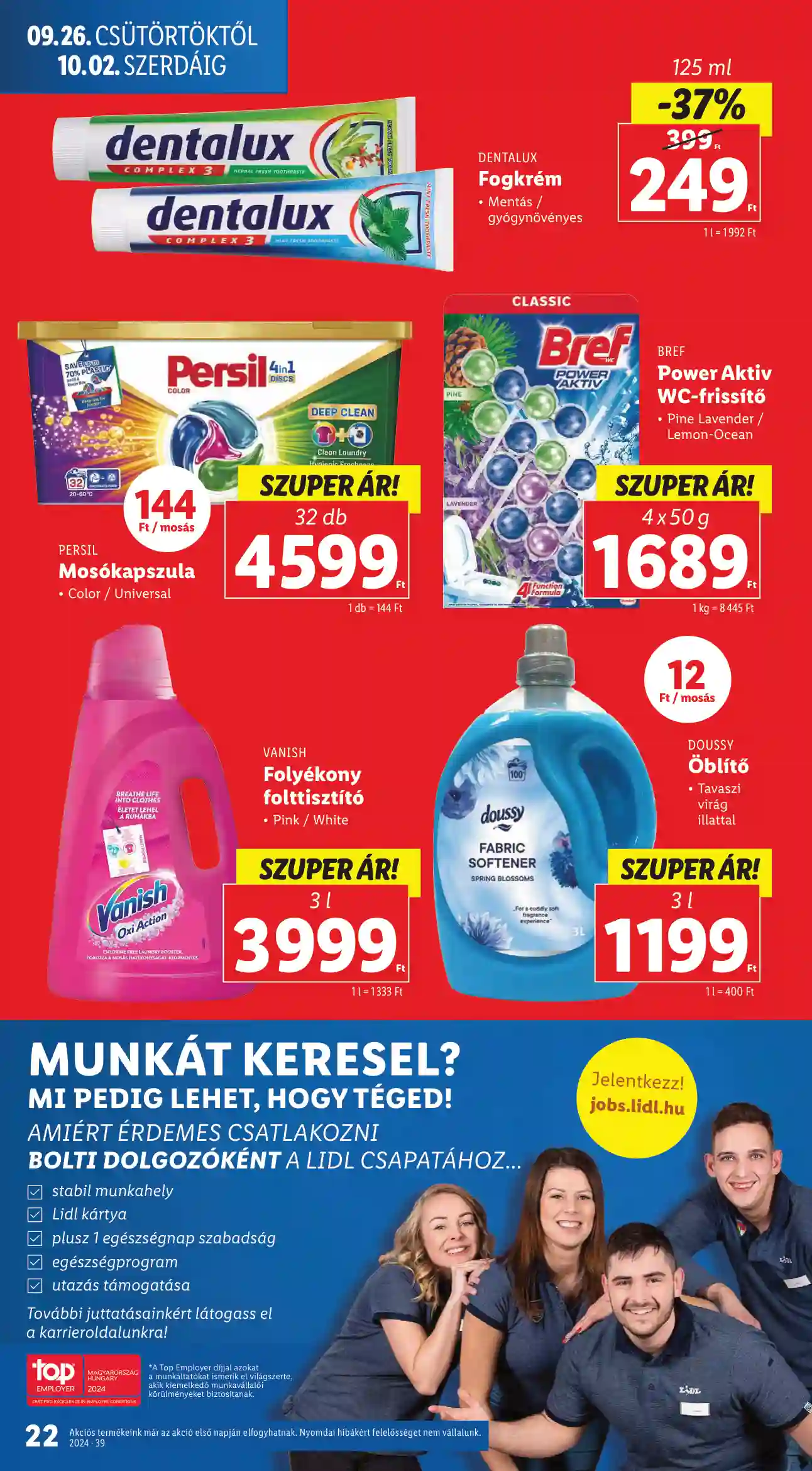 Lidl akciós újság 39. hét (15 oldal)