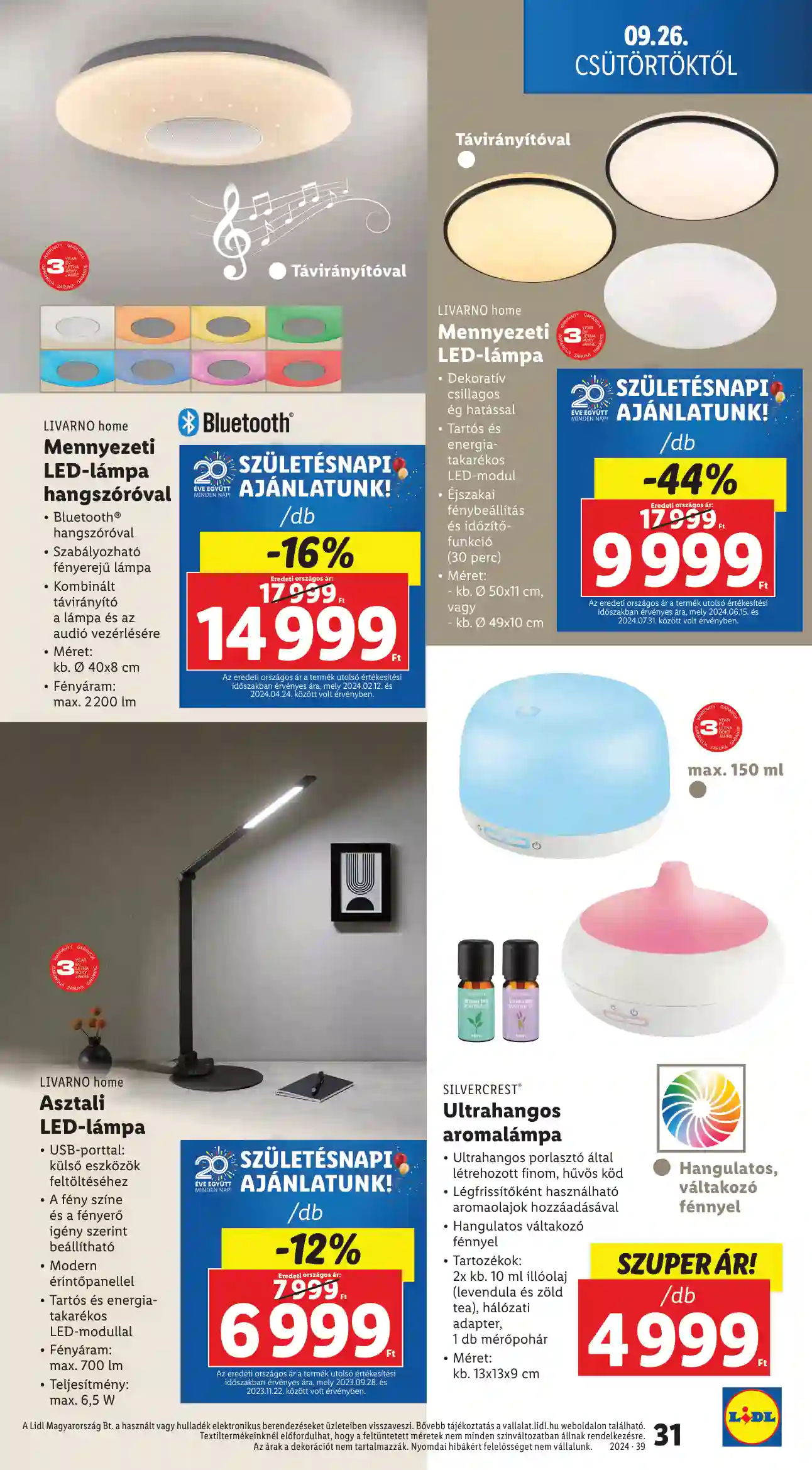 Lidl akciós újság 39. hét (25 oldal)