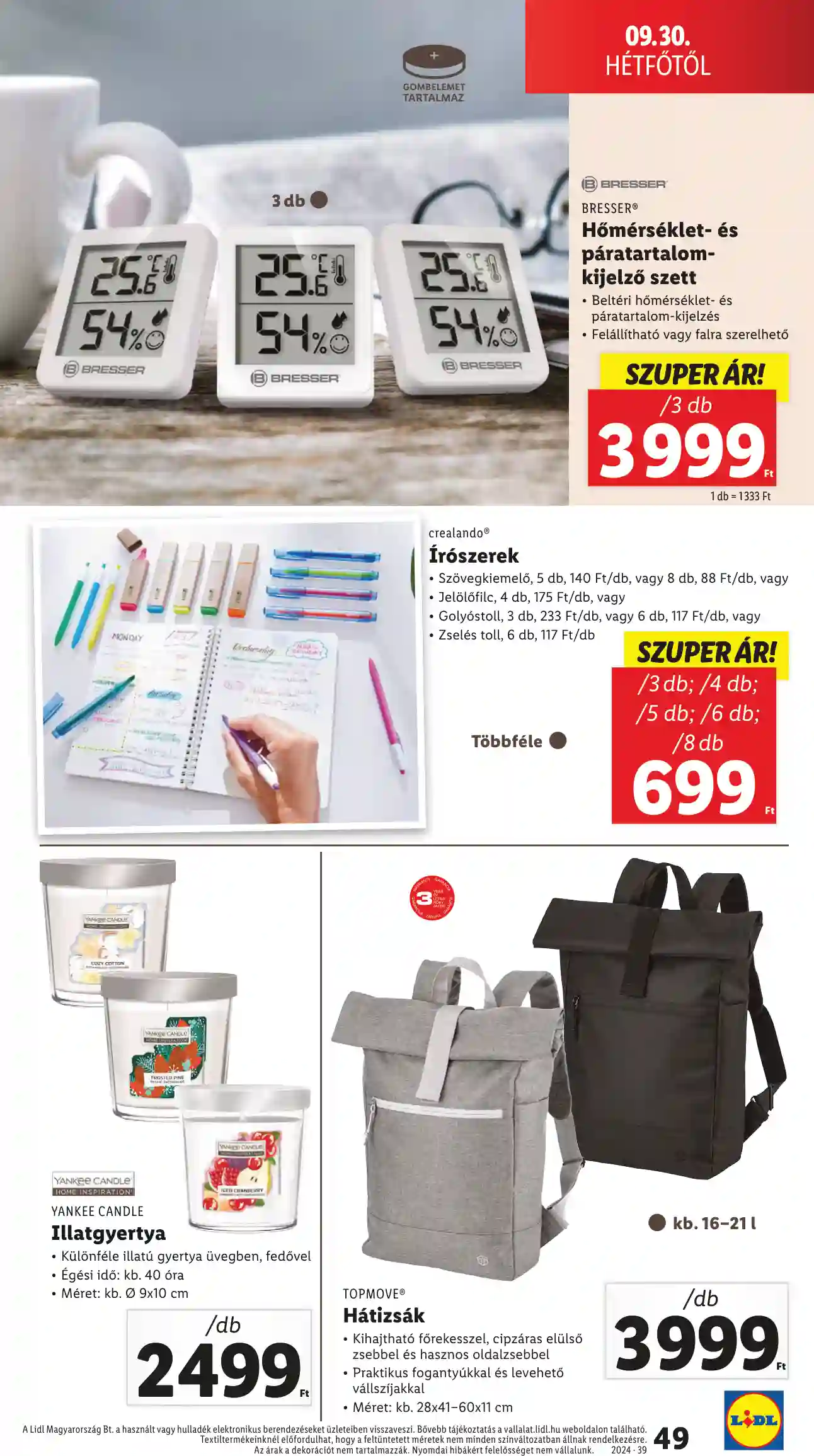 Lidl akciós újság 39. hét (44 oldal)