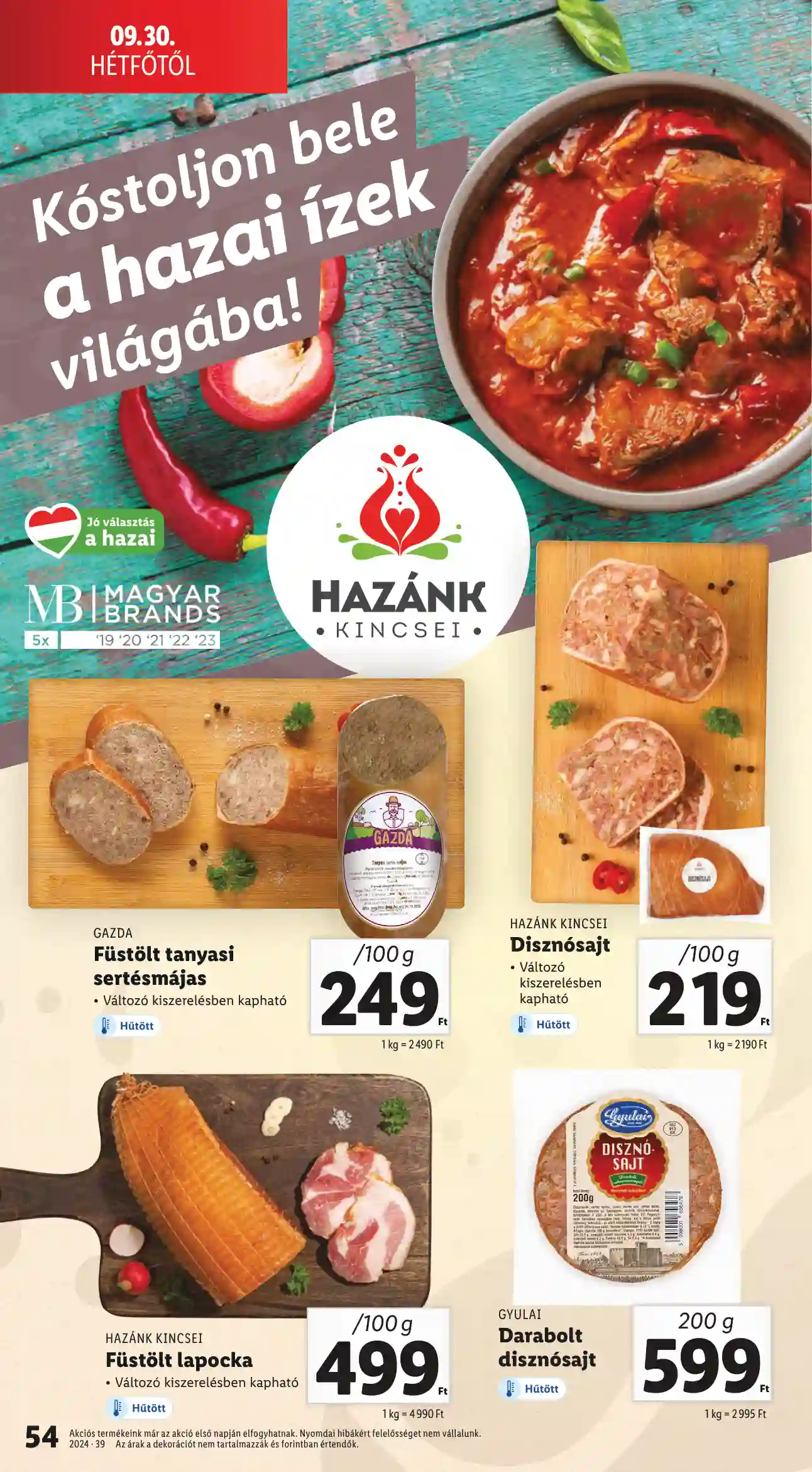 Lidl akciós újság 39. hét (50 oldal)