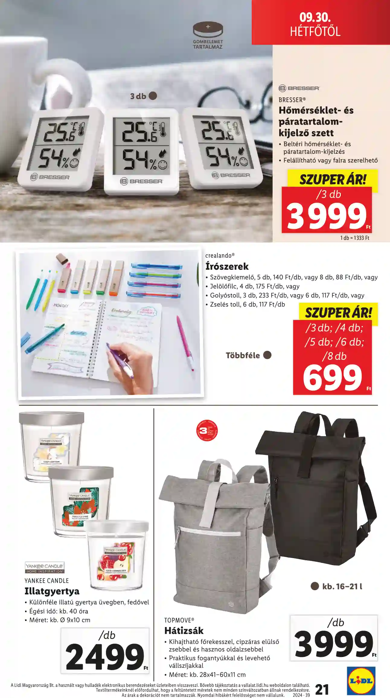 Lidl akciós újság 39. hét (14 oldal)
