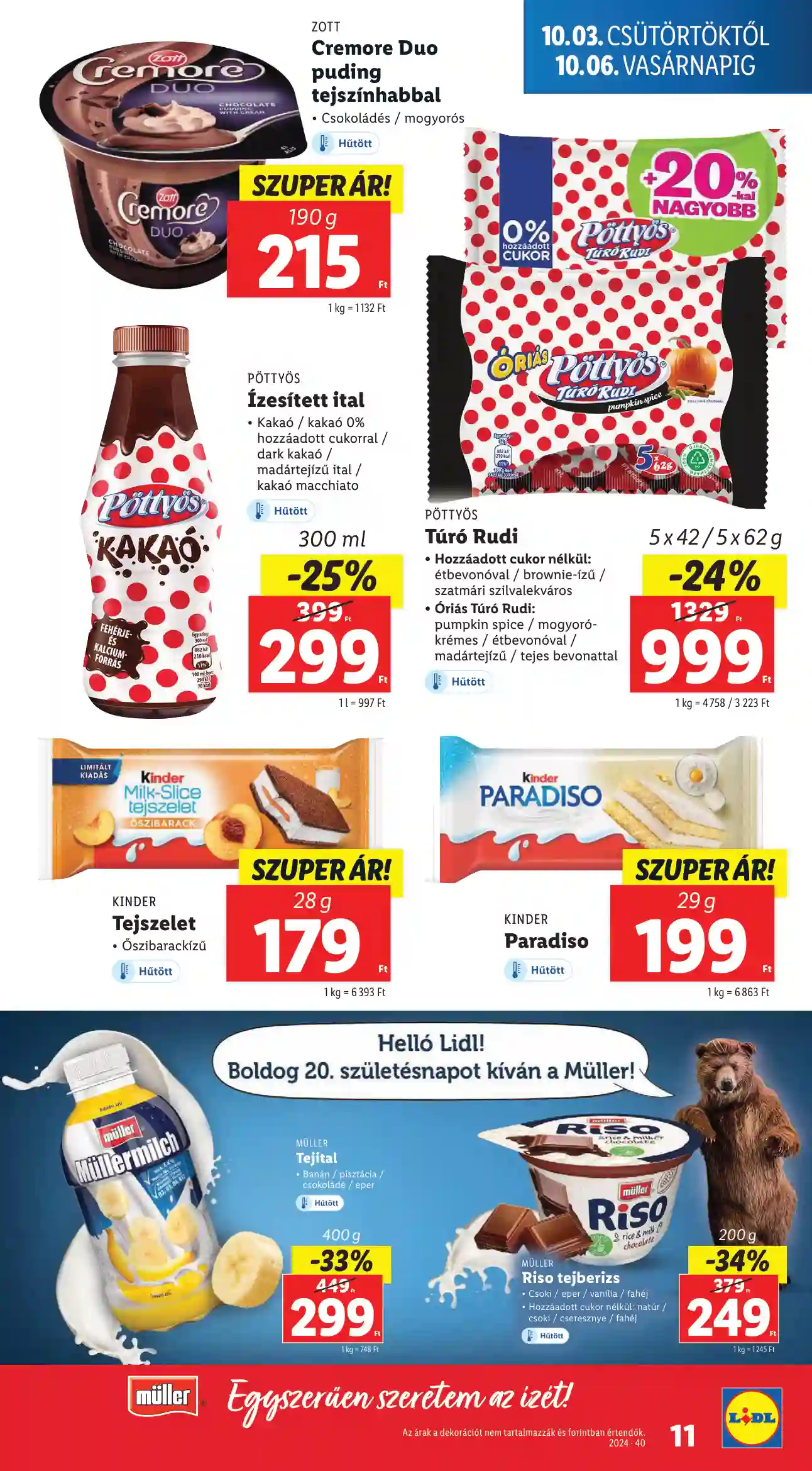 Lidl akciós újság 40. hét (3 oldal)