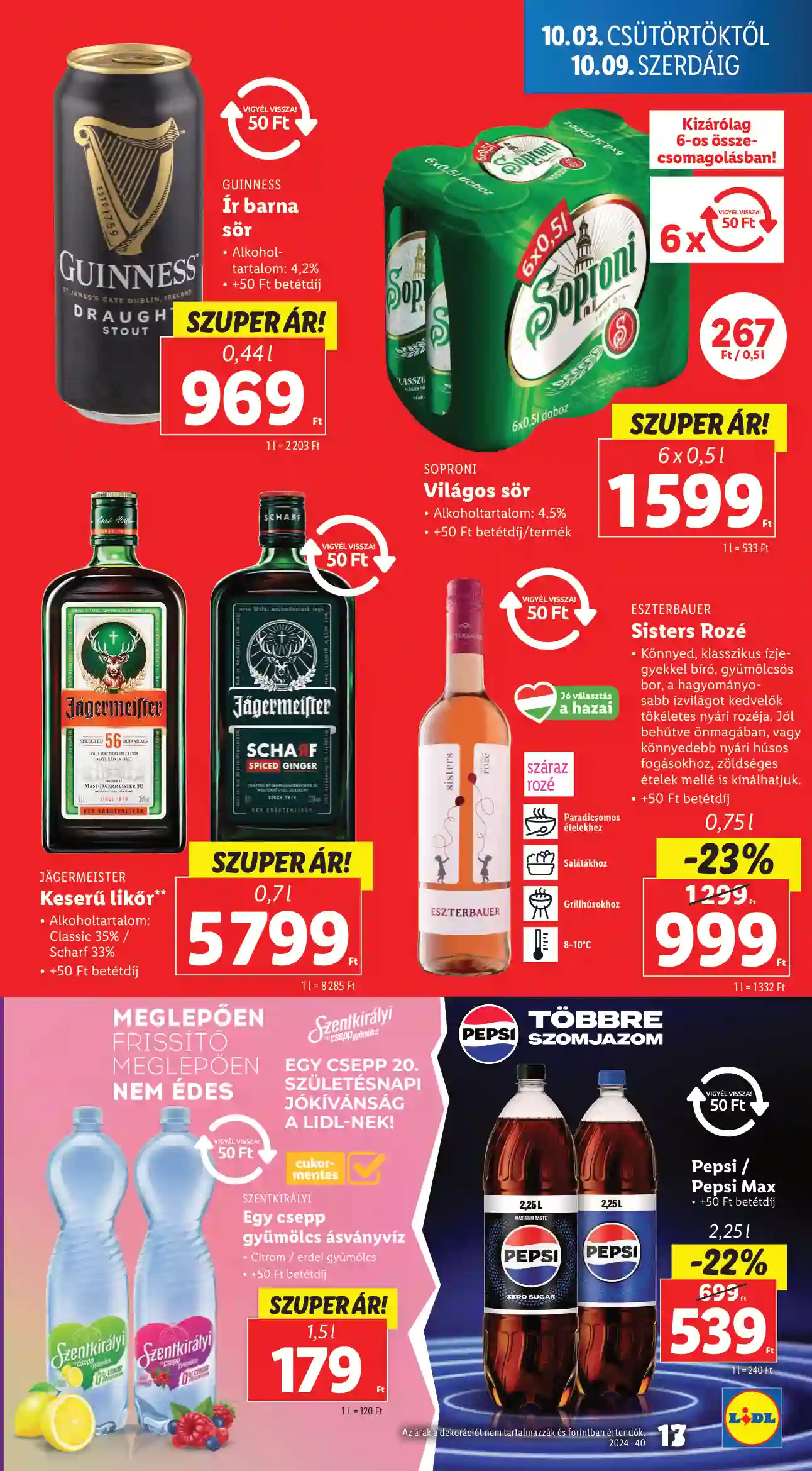 Lidl akciós újság 40. hét (9 oldal)