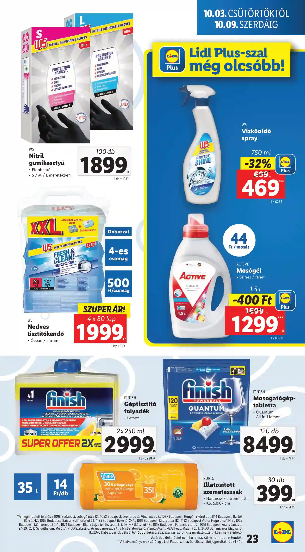 Lidl akciós újság 40. hét (16 oldal)