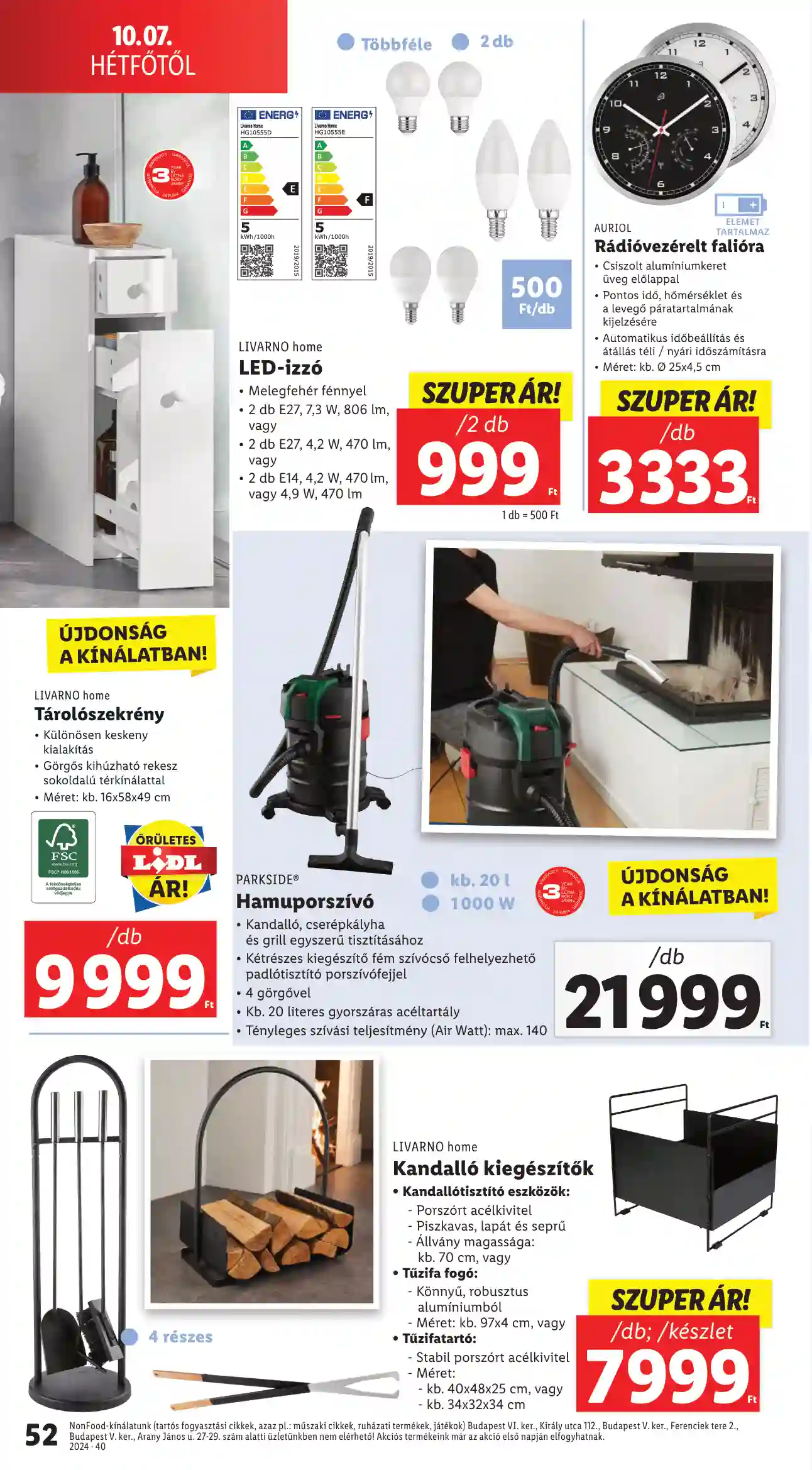 Lidl akciós újság 40. hét (48 oldal)