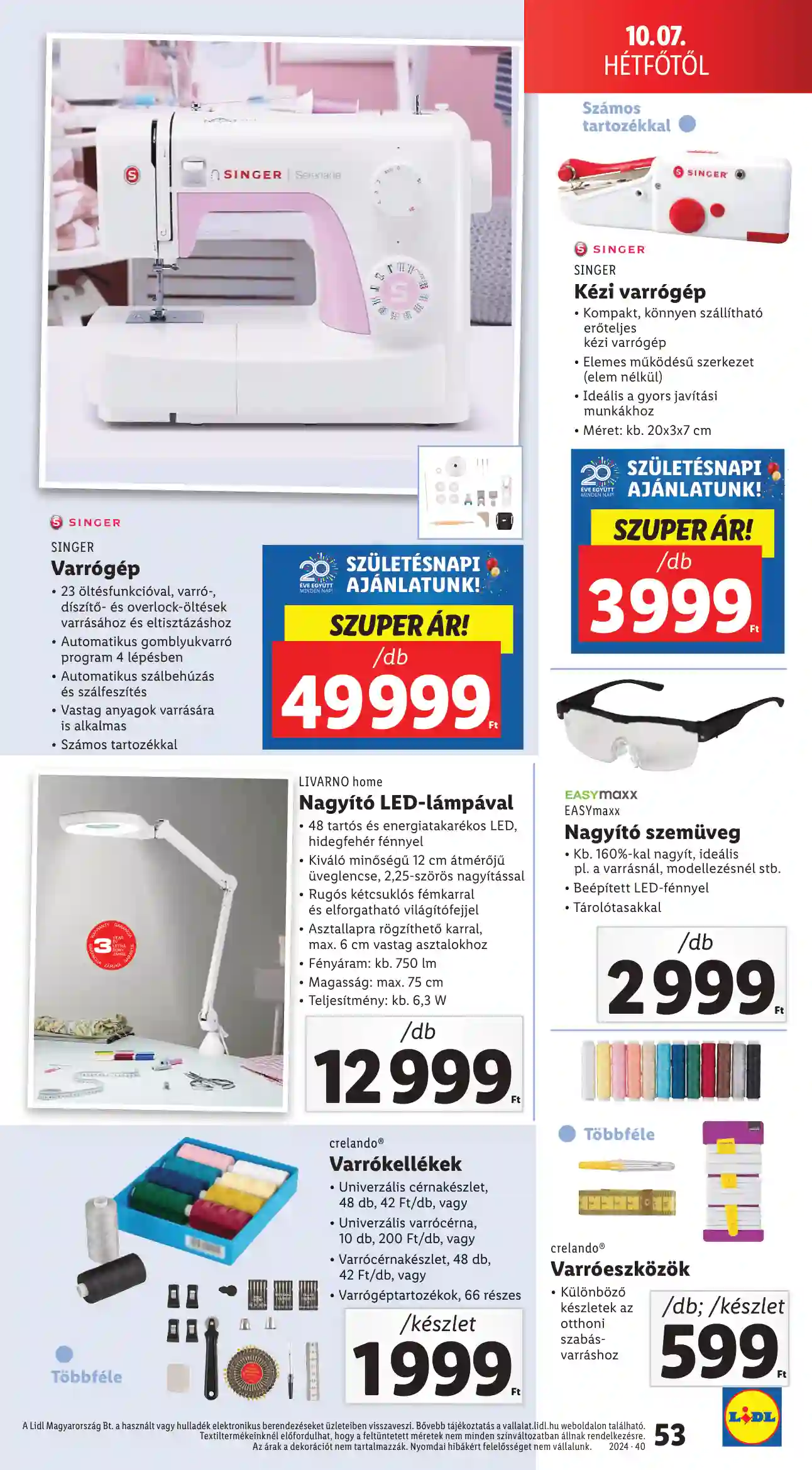 Lidl akciós újság 40. hét (49 oldal)