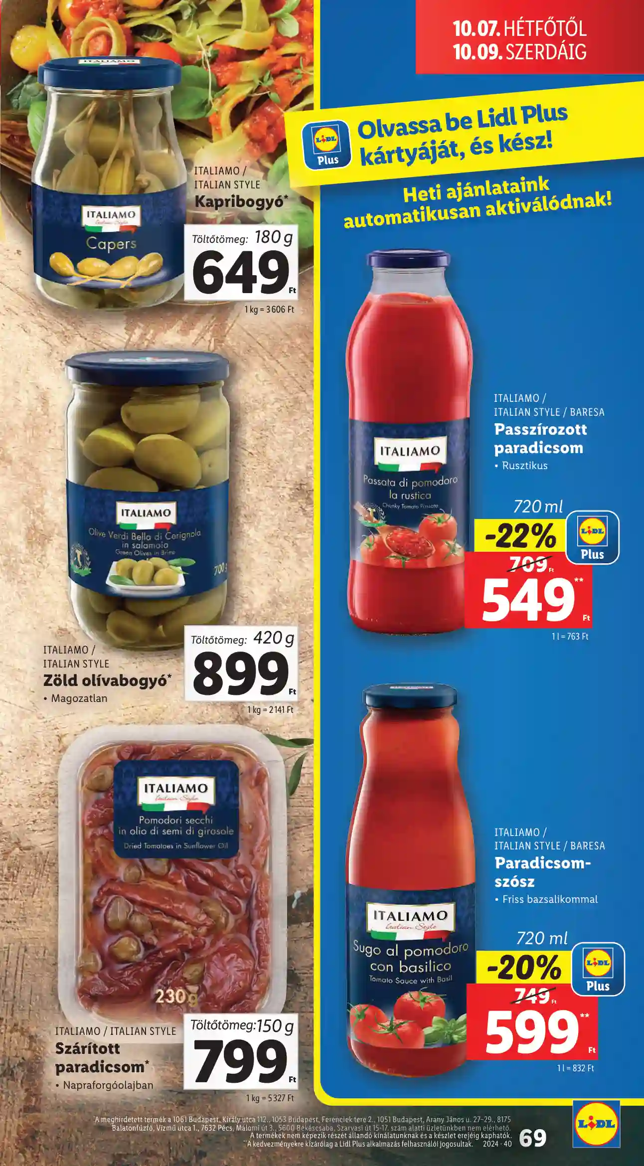 Lidl akciós újság 40. hét (66 oldal)