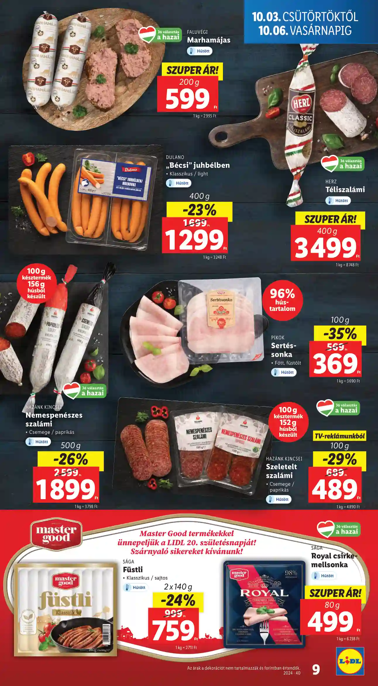 Lidl akciós újság 40. hét (Érvényes 10.03-tól) (73 oldal)