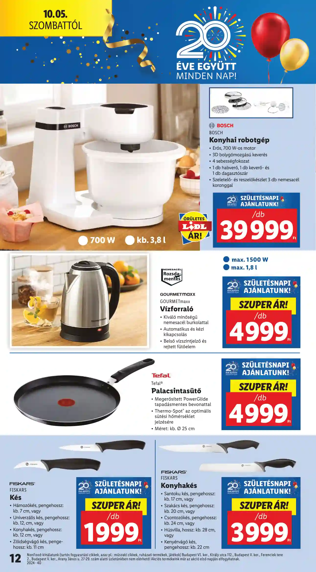 Lidl akciós újság 40. hét (4 oldal)
