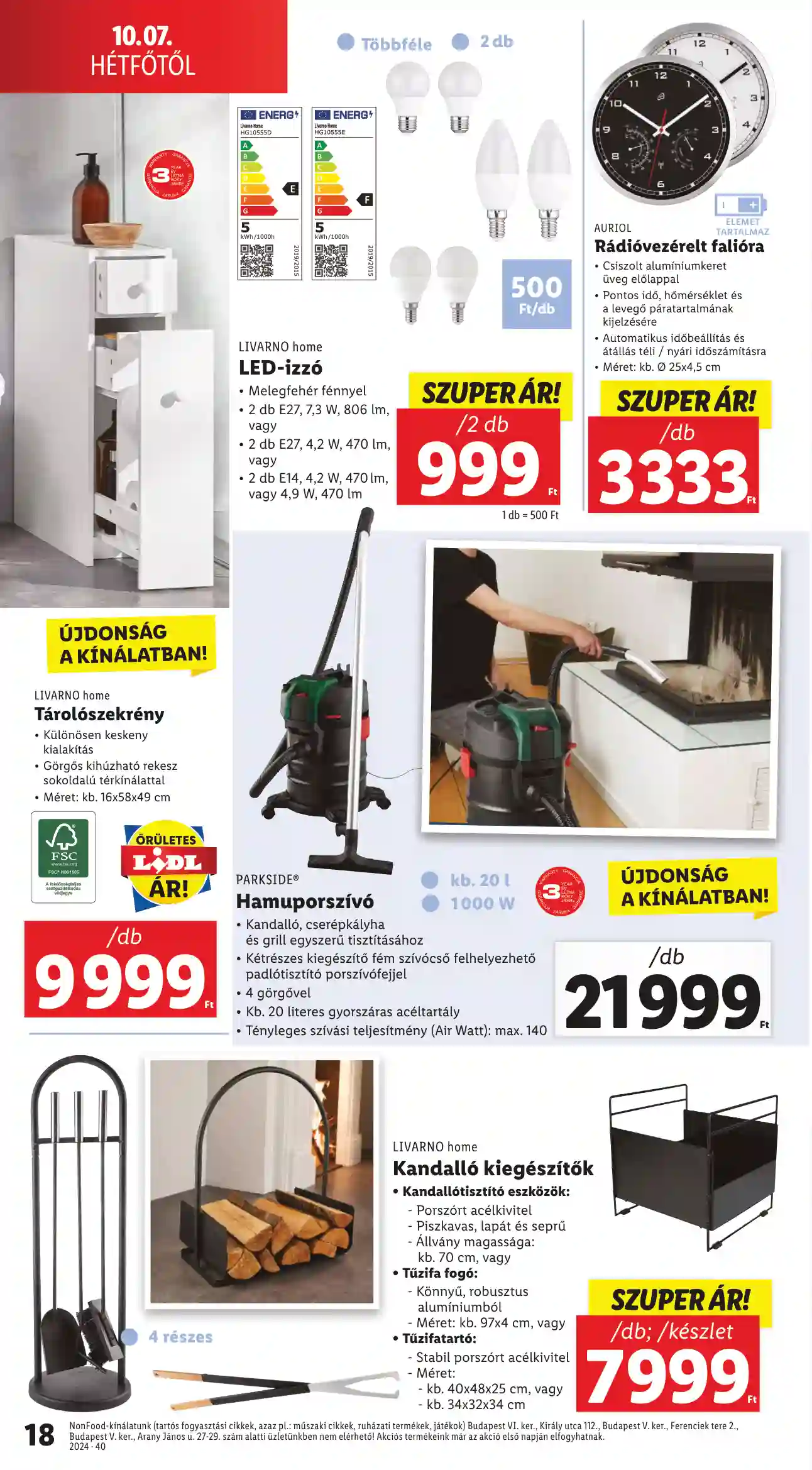 Lidl akciós újság 40. hét (10 oldal)