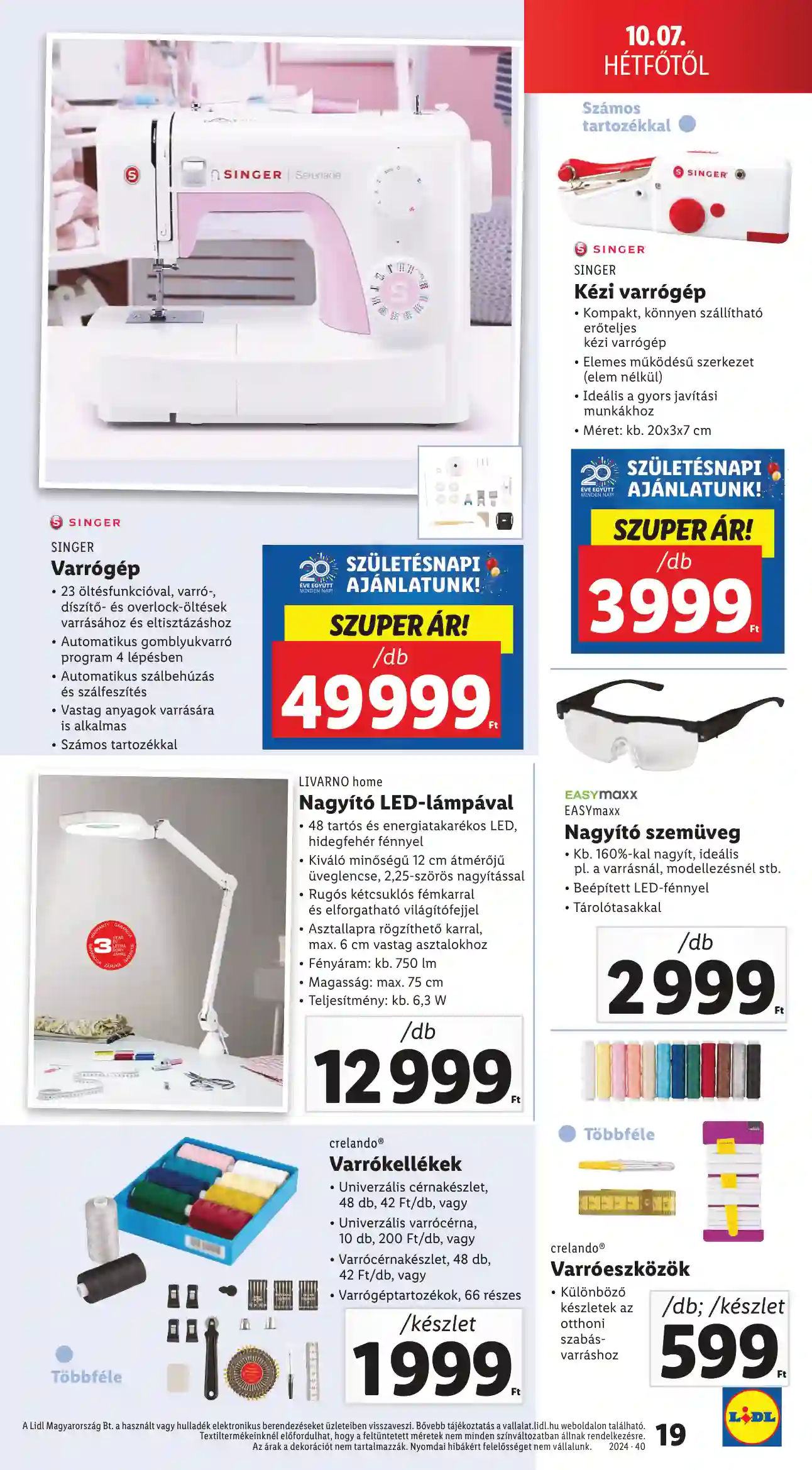 Lidl akciós újság 40. hét (11 oldal)