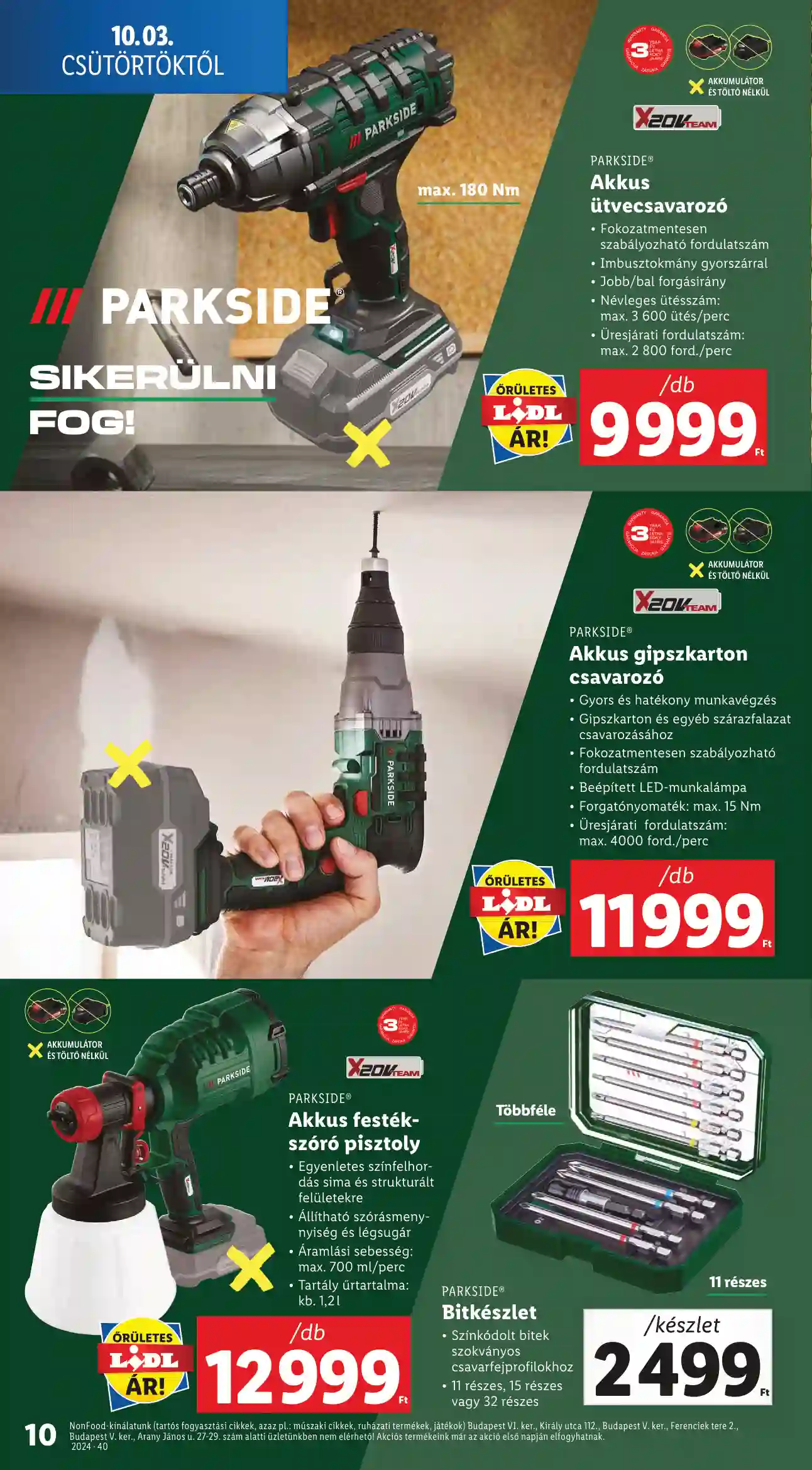 Lidl akciós újság 40. hét (23 oldal)