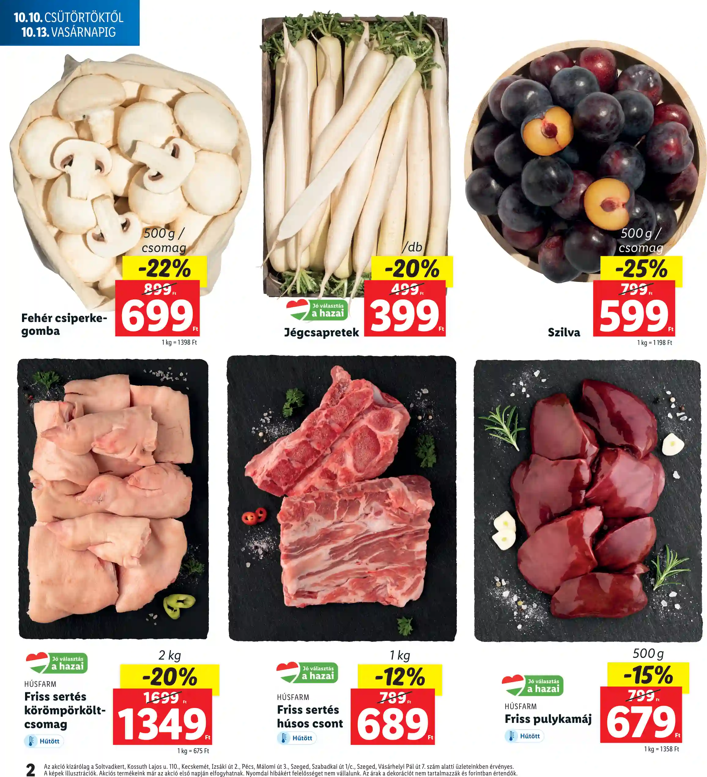 Lidl akciós újság 41. hét (Regionális akciók) (2 oldal)