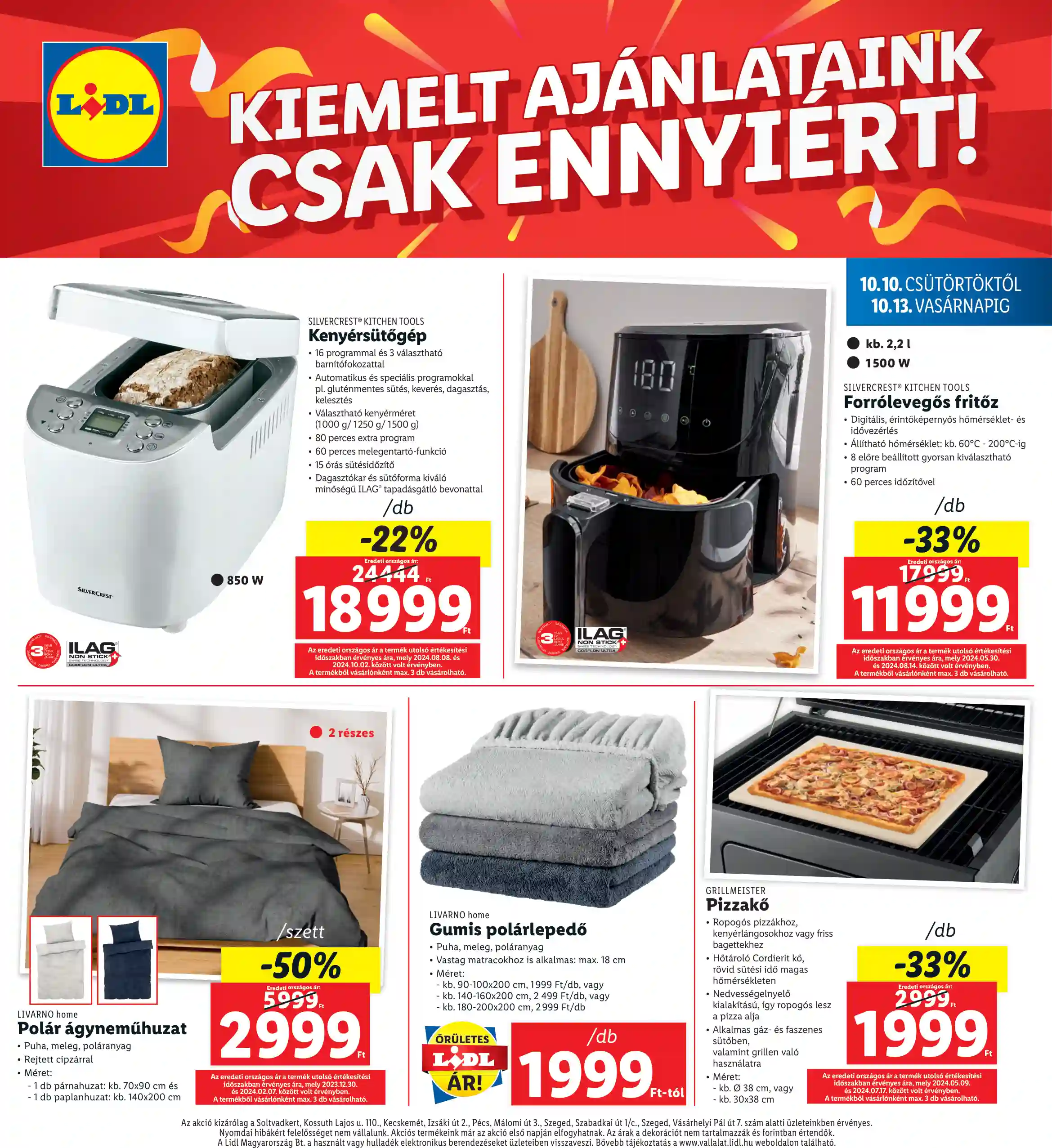 Lidl akciós újság 41. hét (Regionális akciók) (4 oldal)