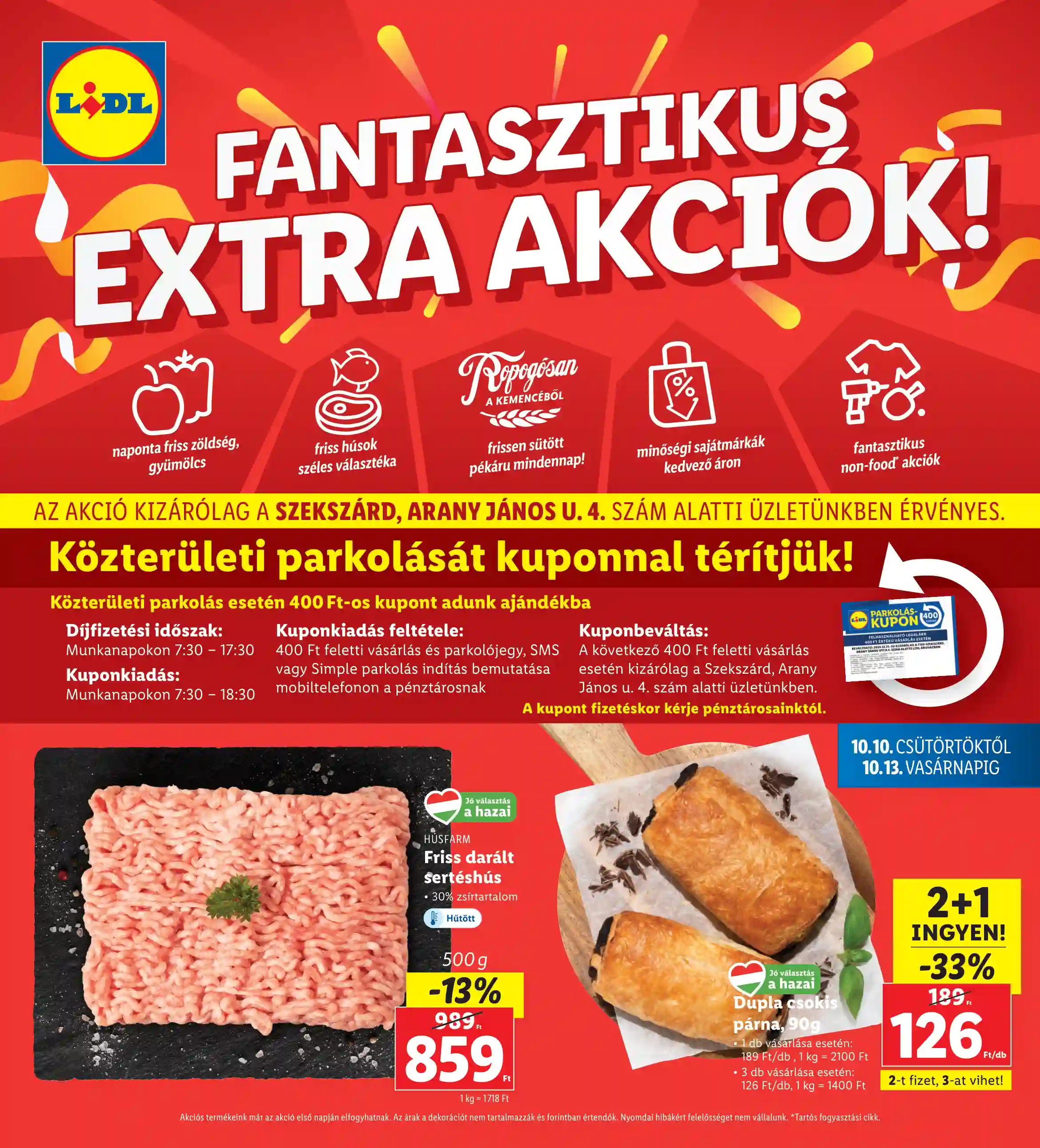 LIDL Regionális akciók – Szekszárd 41.hét