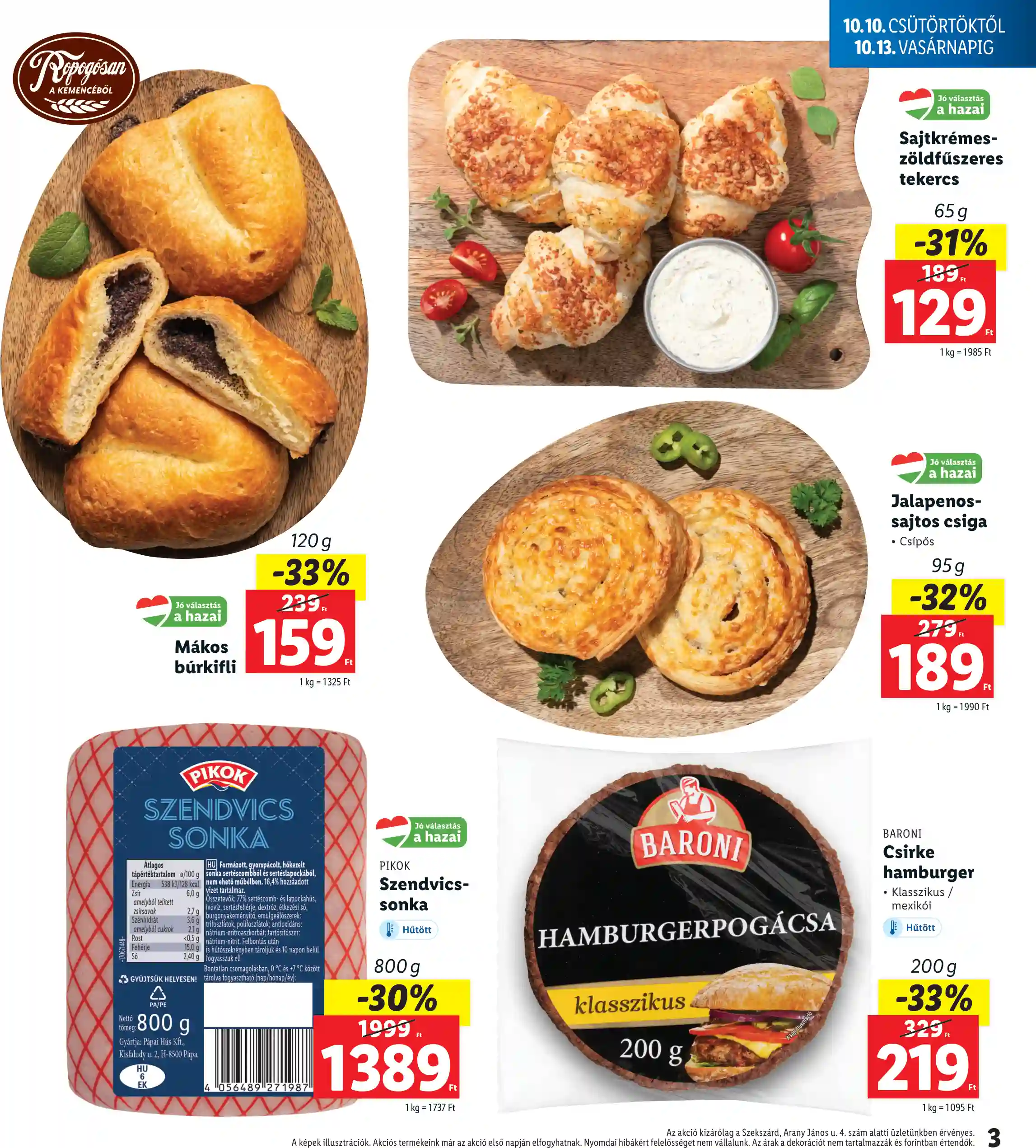 Lidl akciós újság 41. hét (Regionális akciók – Szekszárd) (3 oldal)