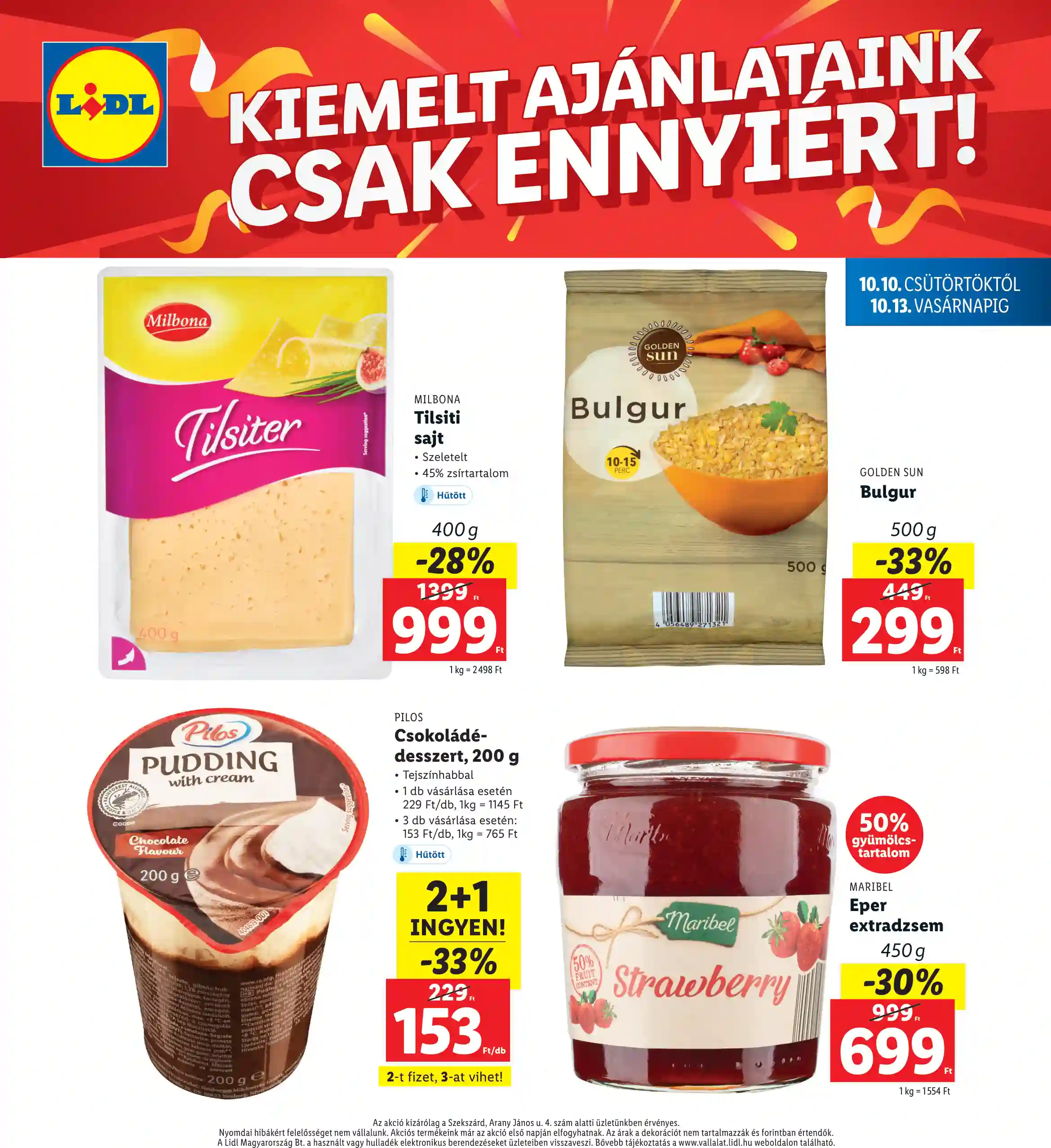 Lidl akciós újság 41. hét (Regionális akciók – Szekszárd) (4 oldal)