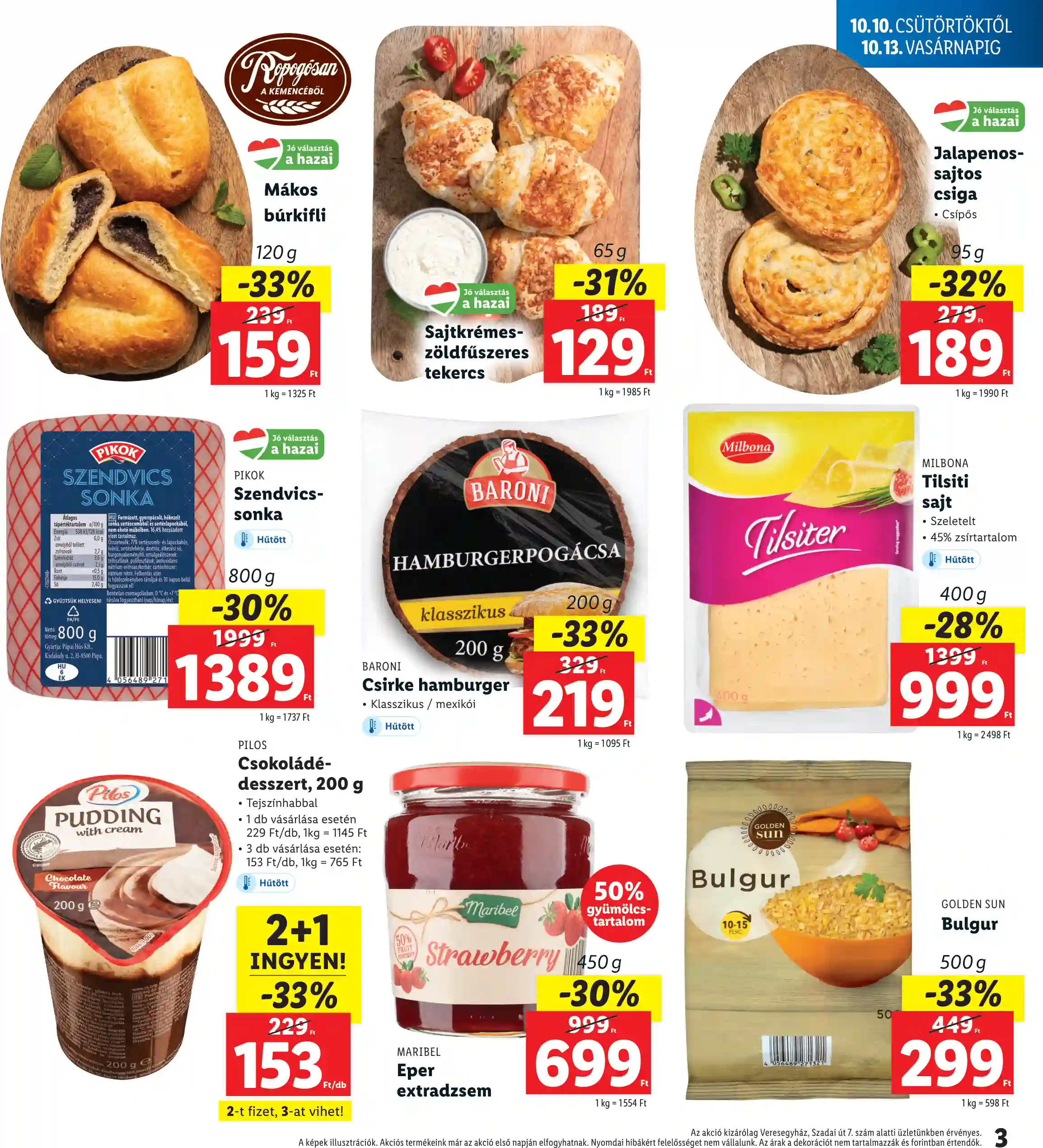 Lidl akciós újság 41. hét (Regionális akciók – VEresegyház) (3 oldal)