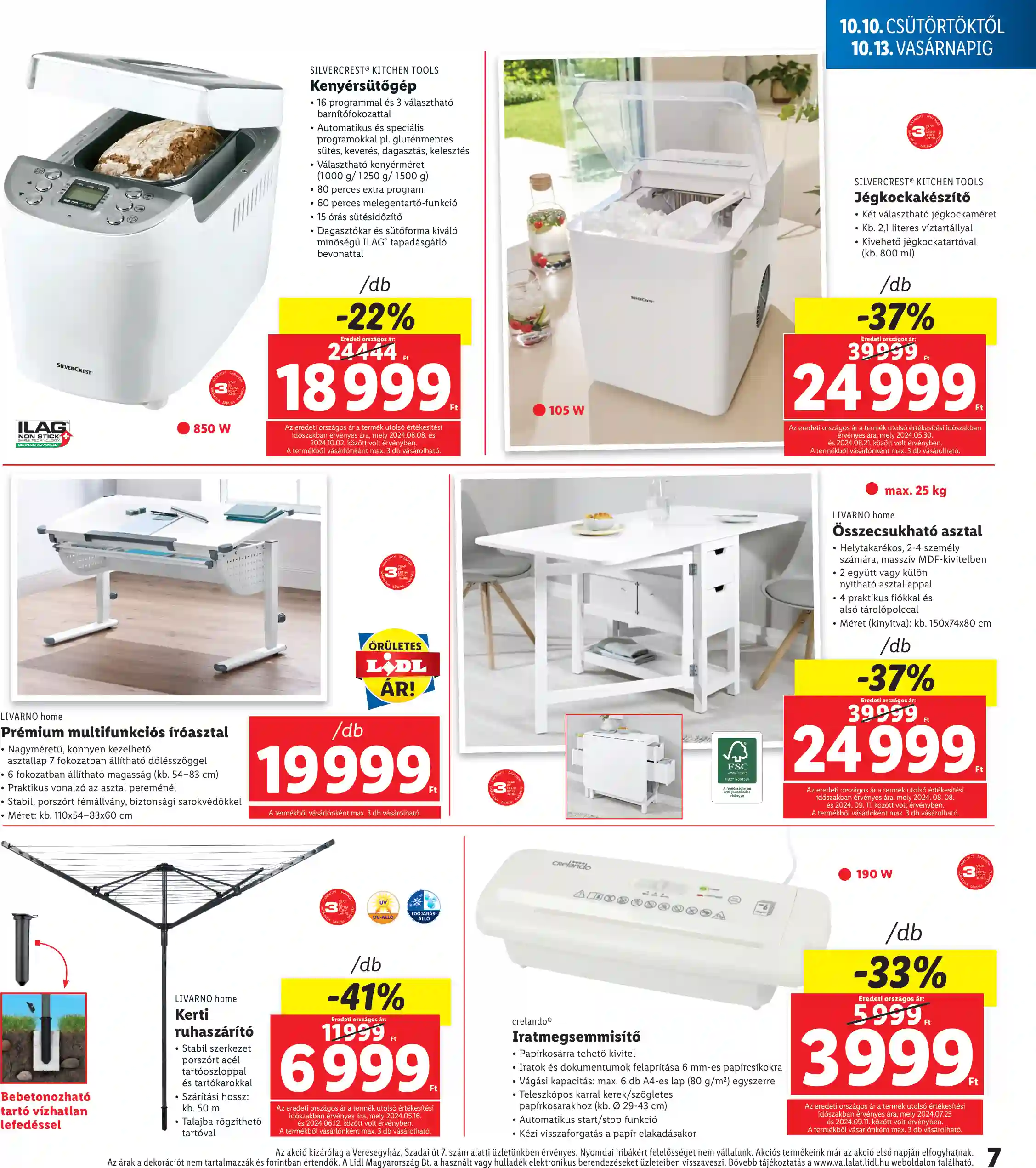 Lidl akciós újság 41. hét (Regionális akciók – VEresegyház) (7 oldal)