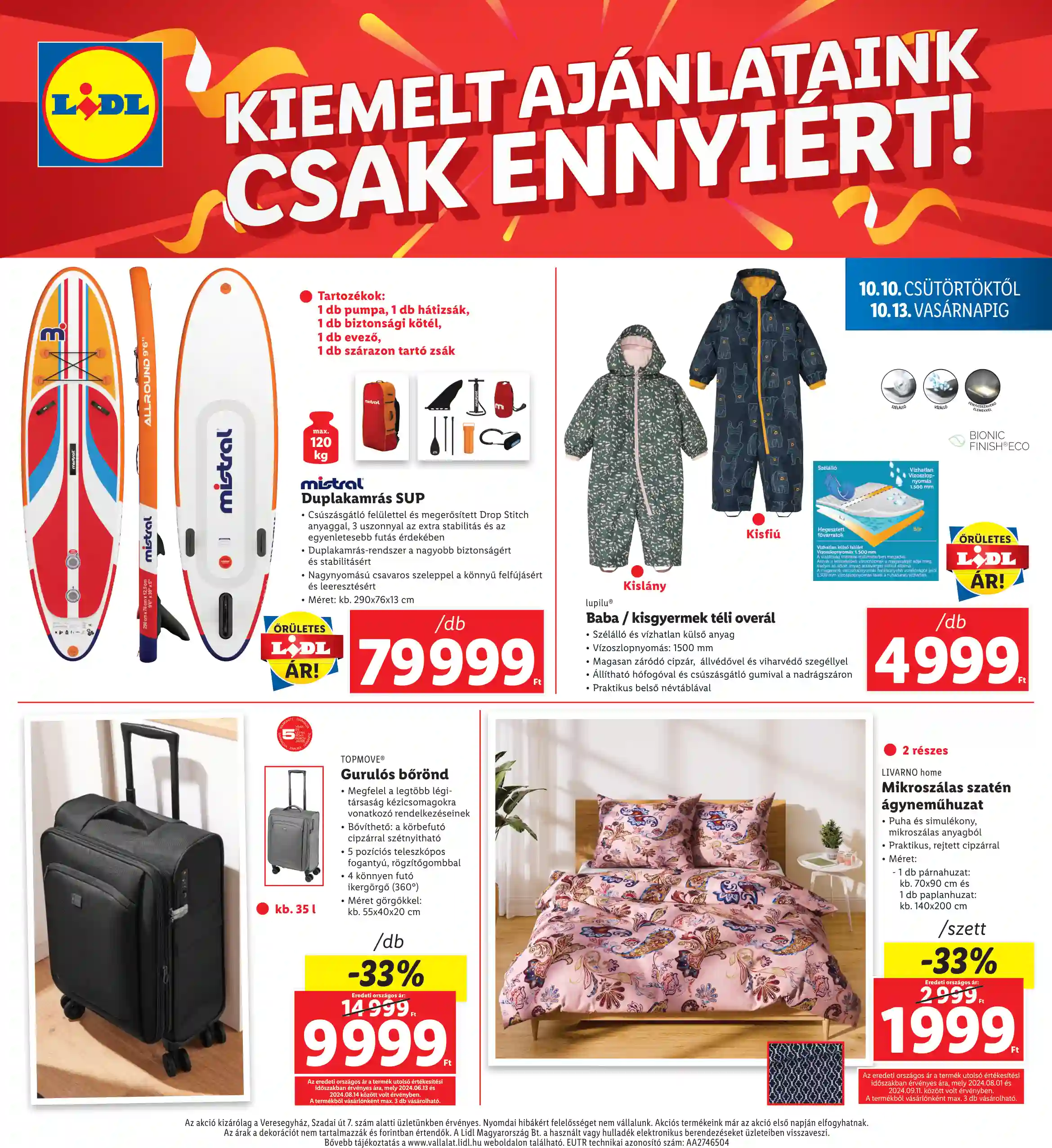 Lidl akciós újság 41. hét (Regionális akciók – VEresegyház) (8 oldal)