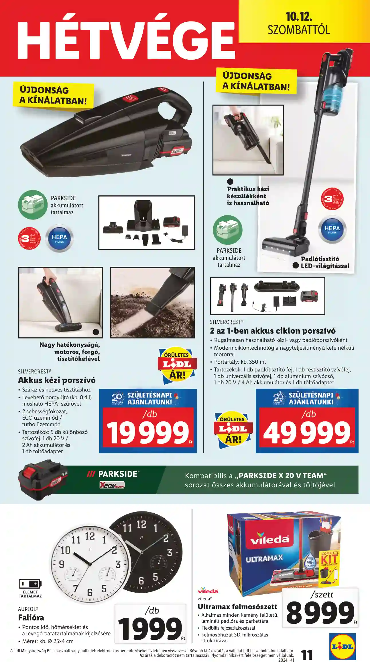 Lidl akciós újság 41. hét (Érvényes 10.10-től) (3 oldal)