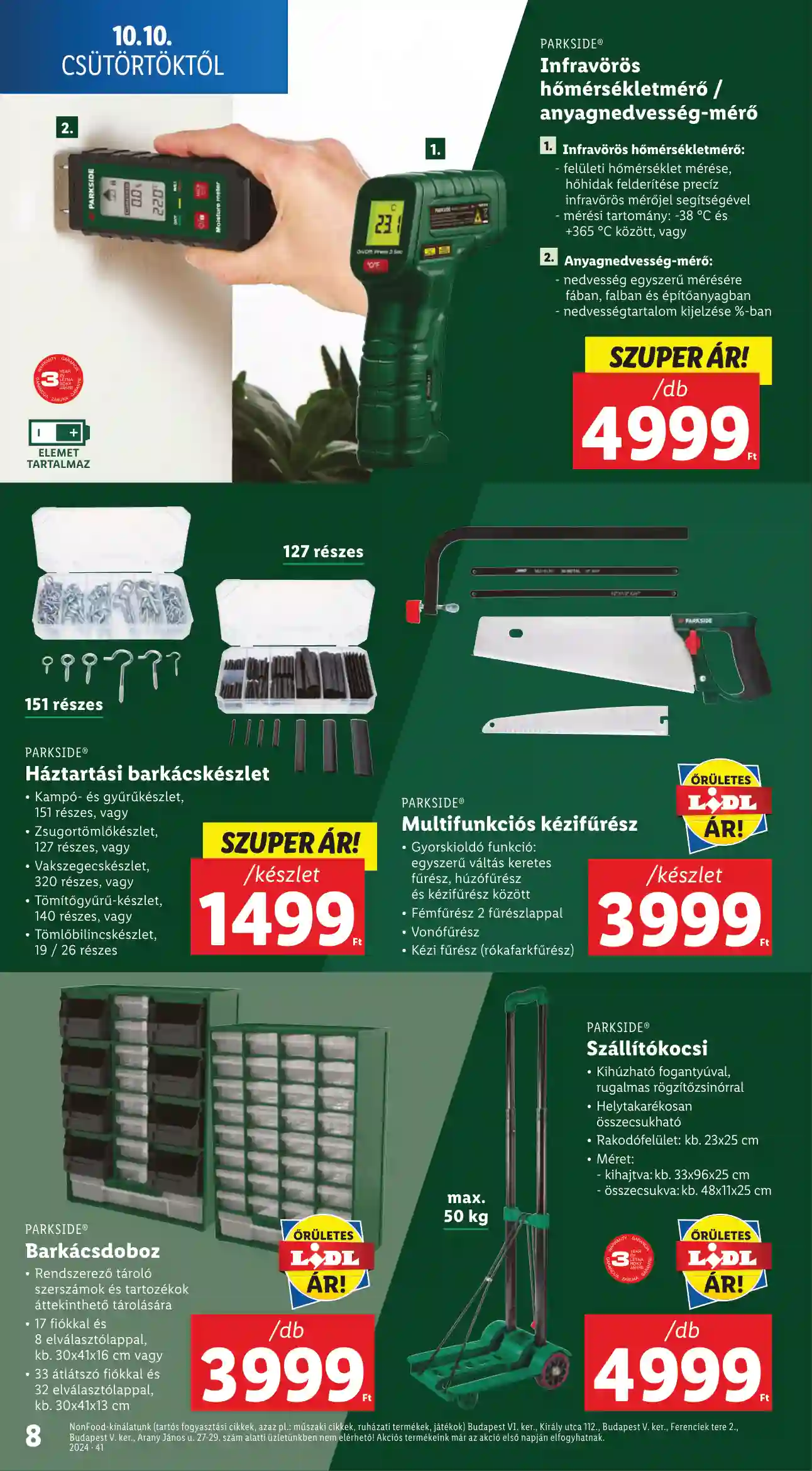 Lidl akciós újság 41. hét (Érvényes 10.10-től) (19 oldal)