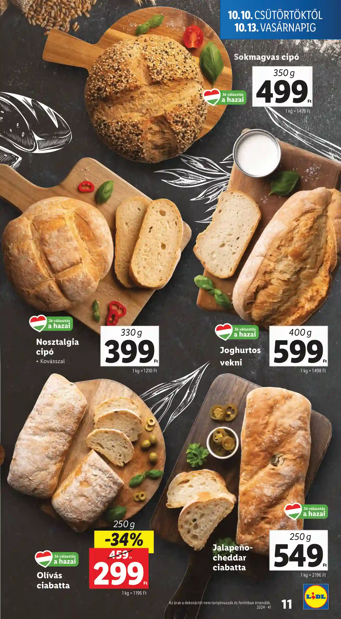 Lidl akciós újság 41. hét (Érvényes 10.10-től) (3 oldal)