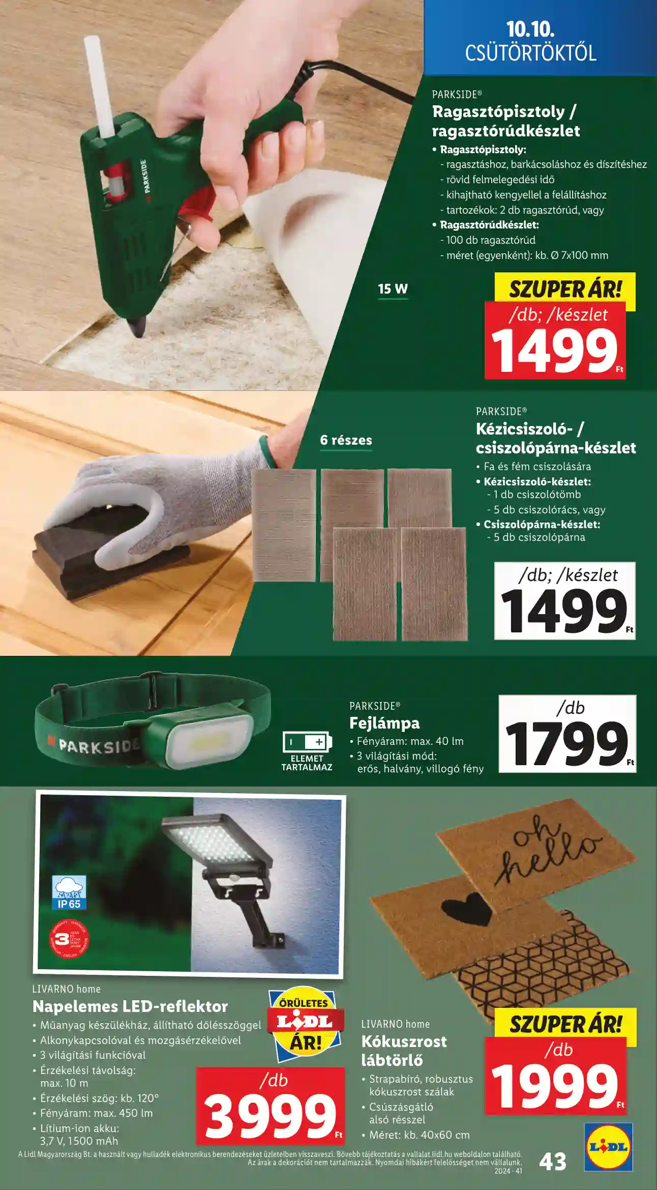 Lidl akciós újság 41. hét (Érvényes 10.10-től) (38 oldal)