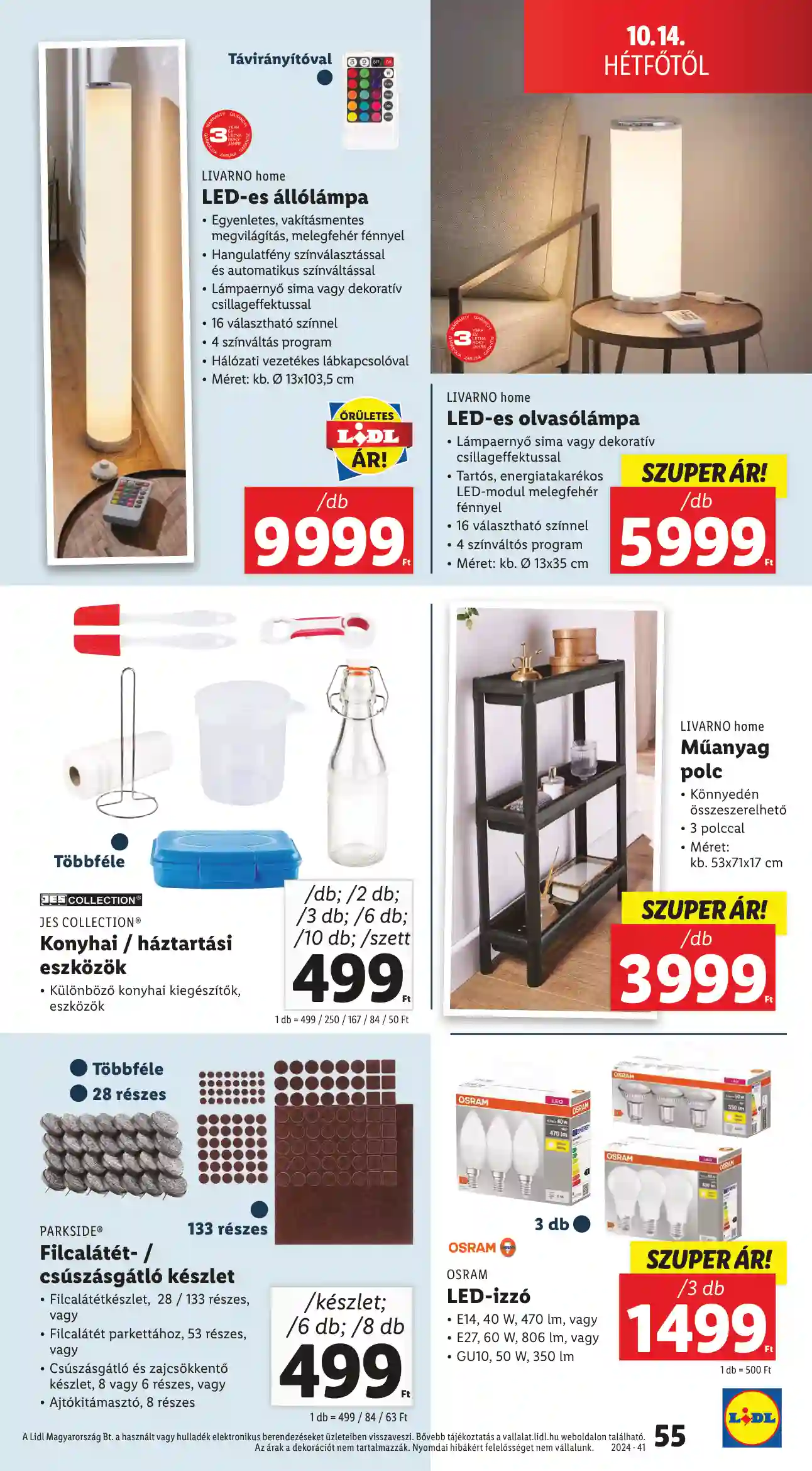 Lidl akciós újság 41. hét (Érvényes 10.10-től) (51 oldal)
