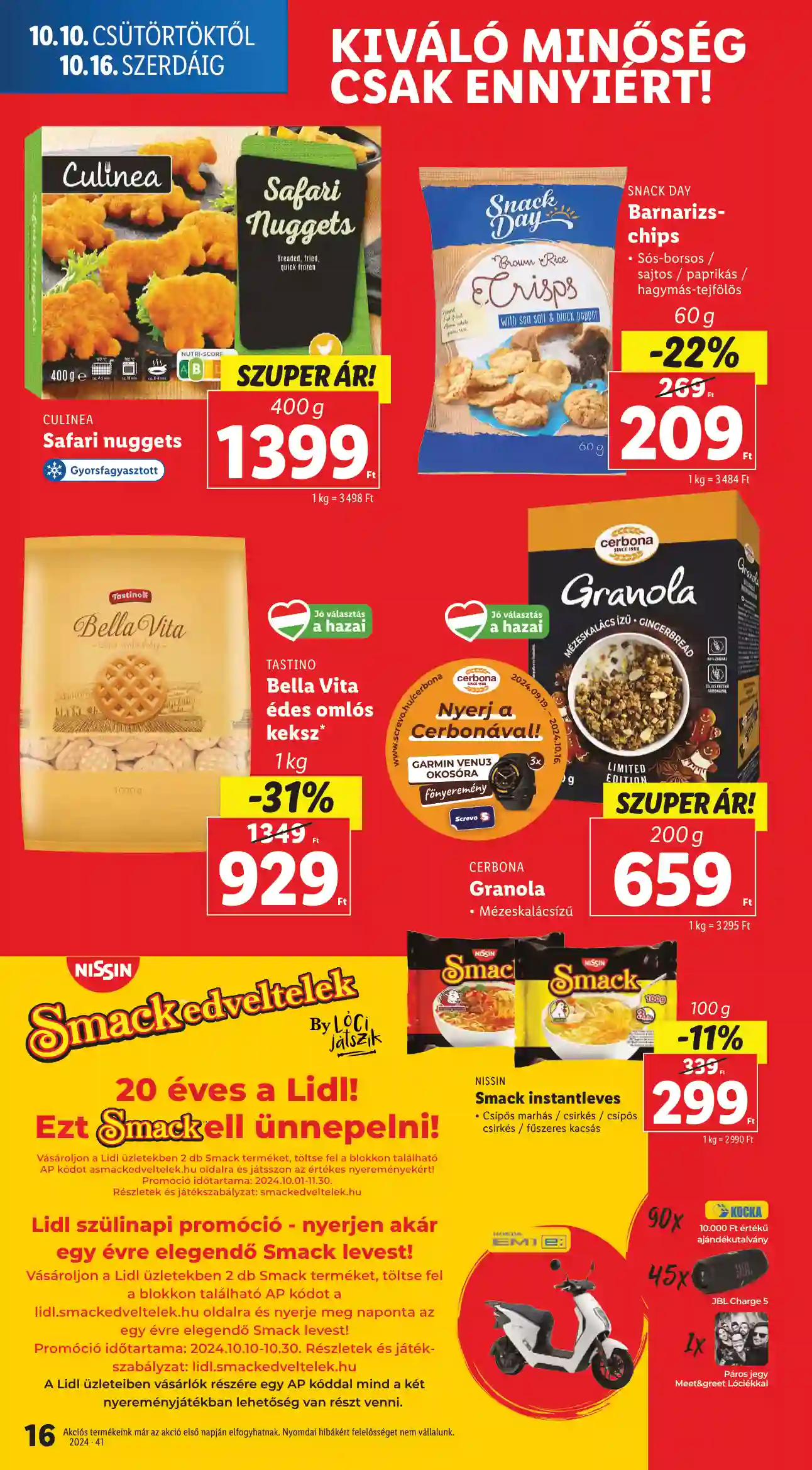 Lidl akciós újság 41. hét (Érvényes 10.10-től) (8 oldal)