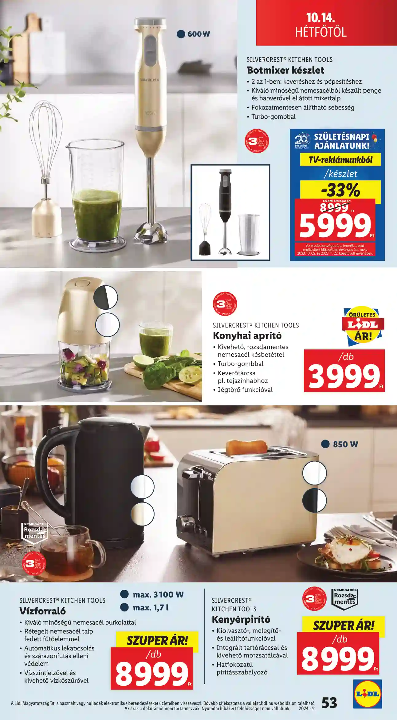 Lidl akciós újság 41. hét (Érvényes 10.10-től) (49 oldal)