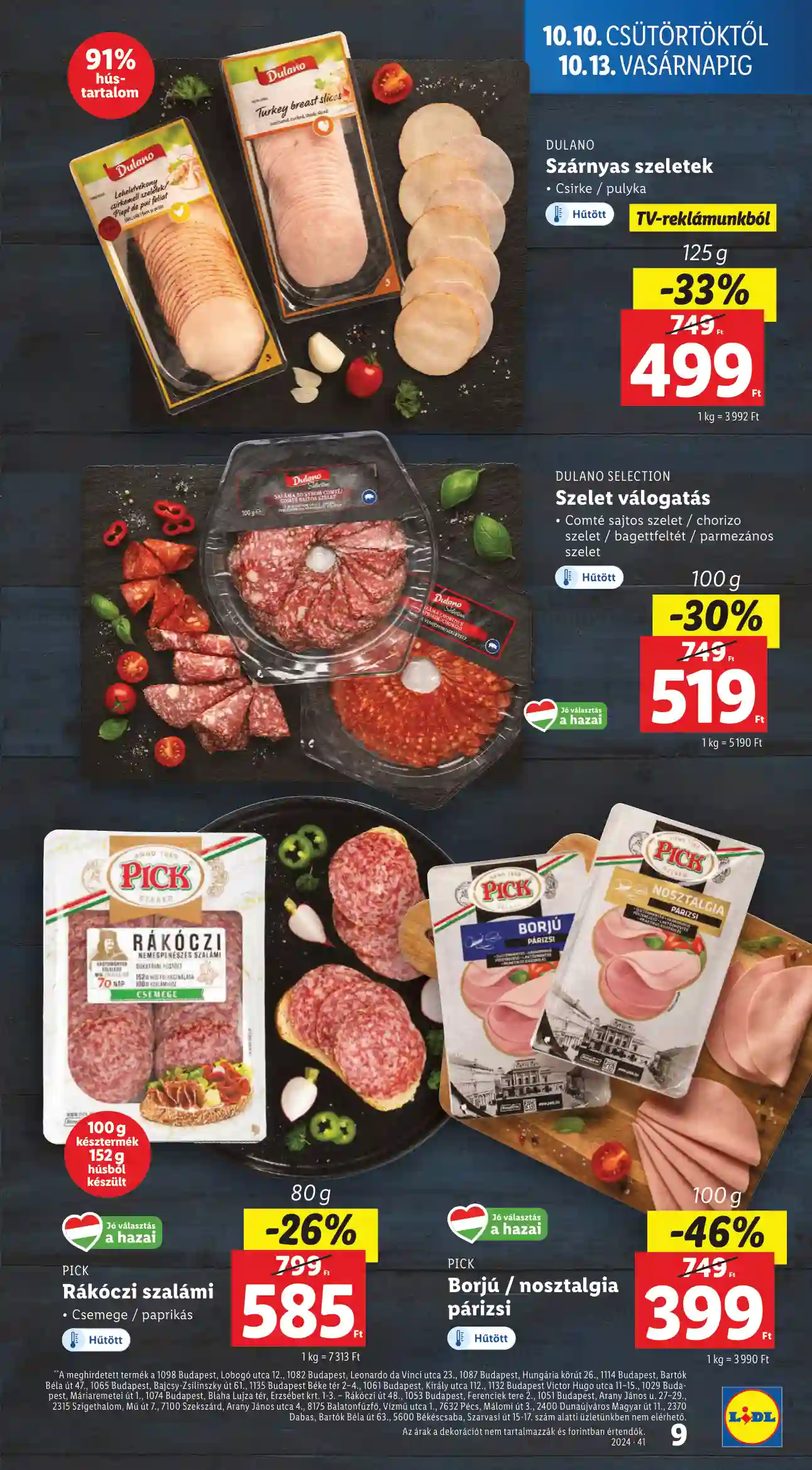 Lidl akciós újság 41. hét (Érvényes 10.10-től) (71 oldal)