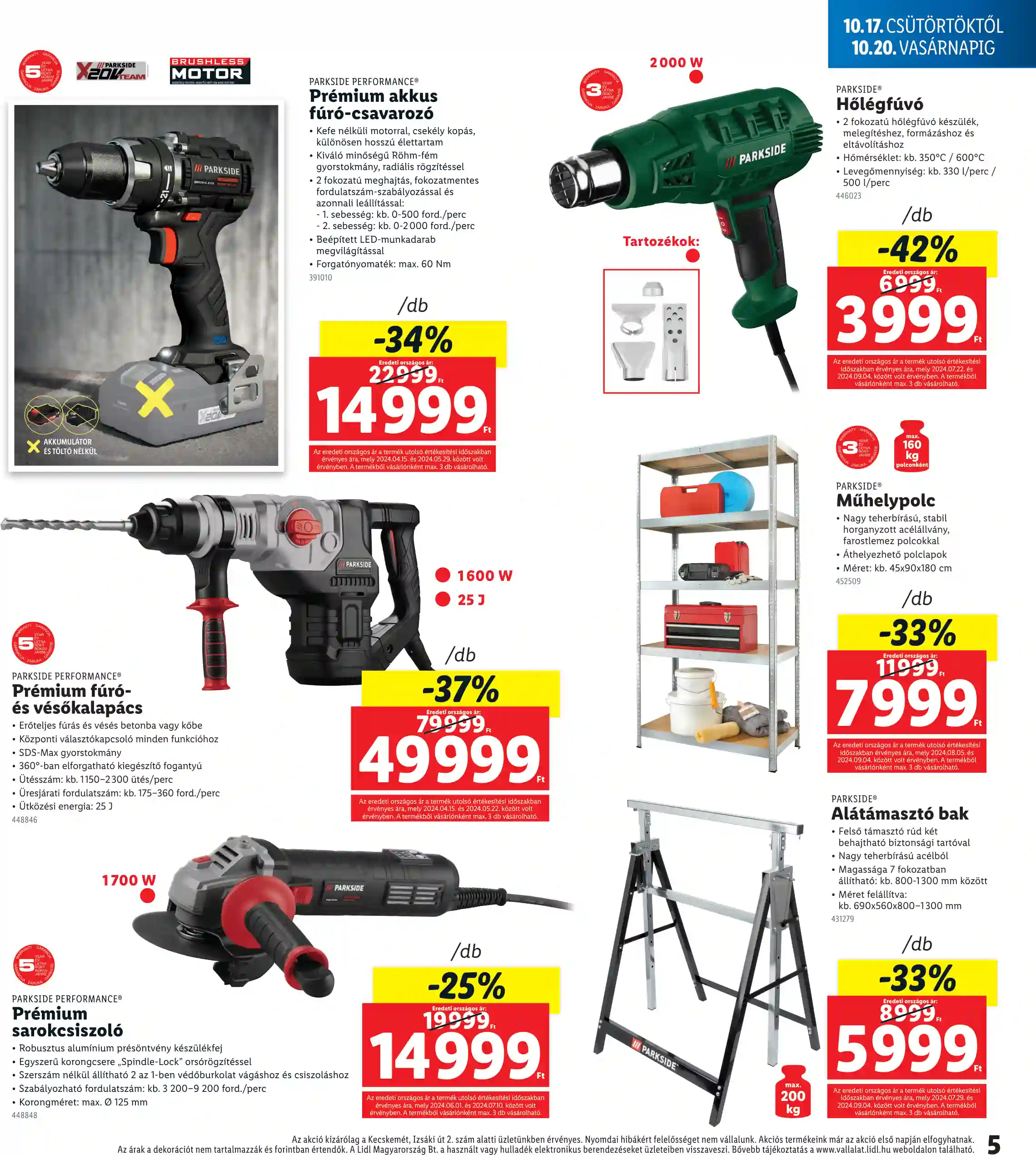 Lidl akciós újság 42. hét (Regionális akciók – Kecskemét) (5 oldal)
