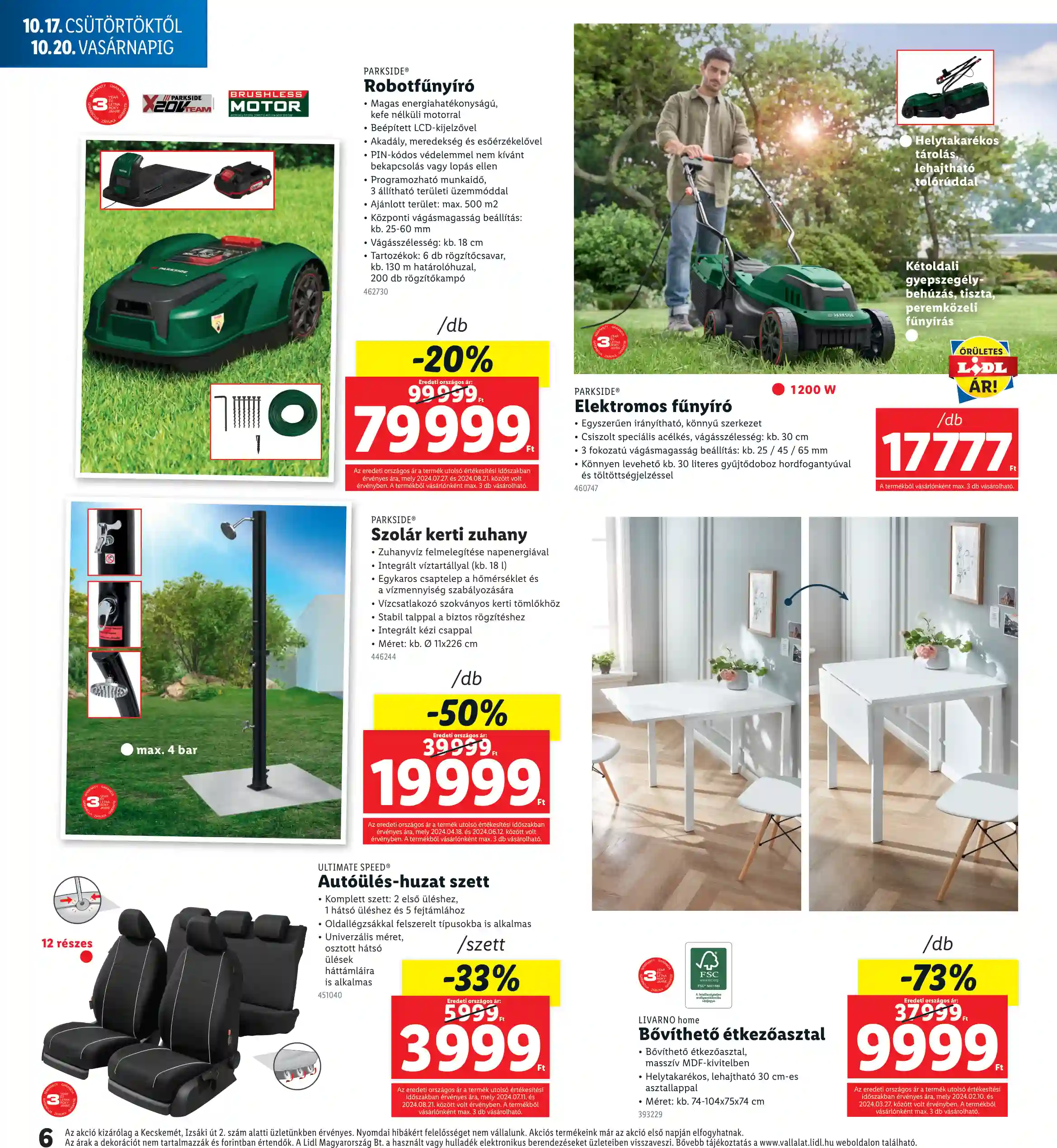 Lidl akciós újság 42. hét (Regionális akciók – Kecskemét) (6 oldal)