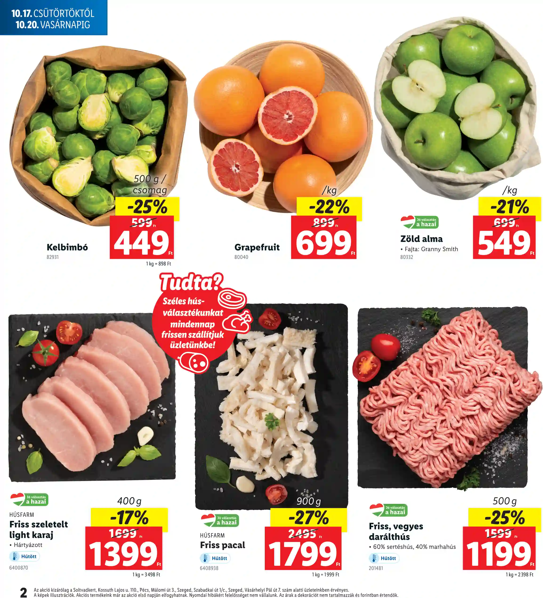 Lidl akciós újság 42. hét (Regionális akciók) (2 oldal)