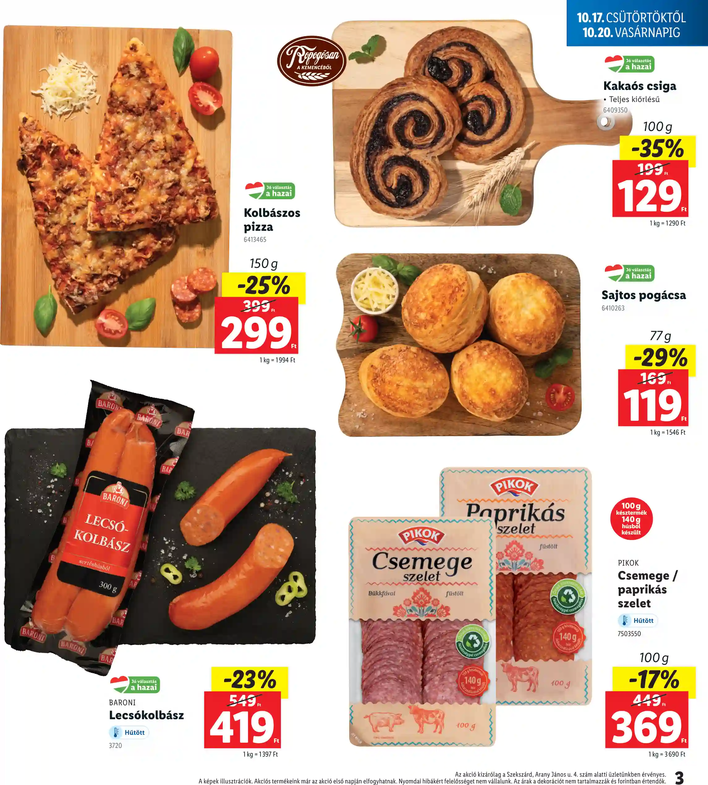 Lidl akciós újság 42. hét (Regionális akciók – Szekszárd) (3 oldal)