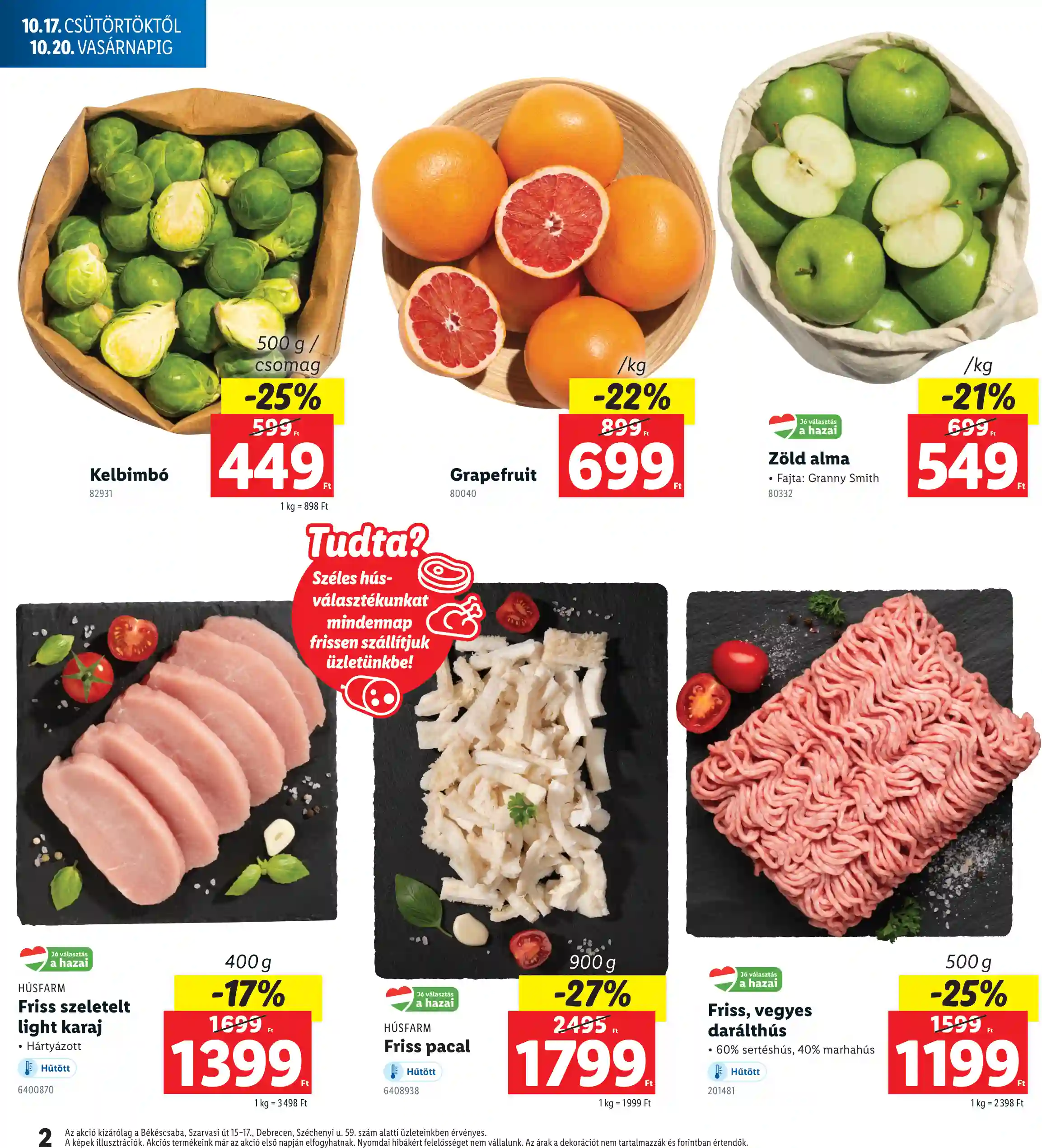 Lidl akciós újság 42. hét (Regionális akciók) (2 oldal)