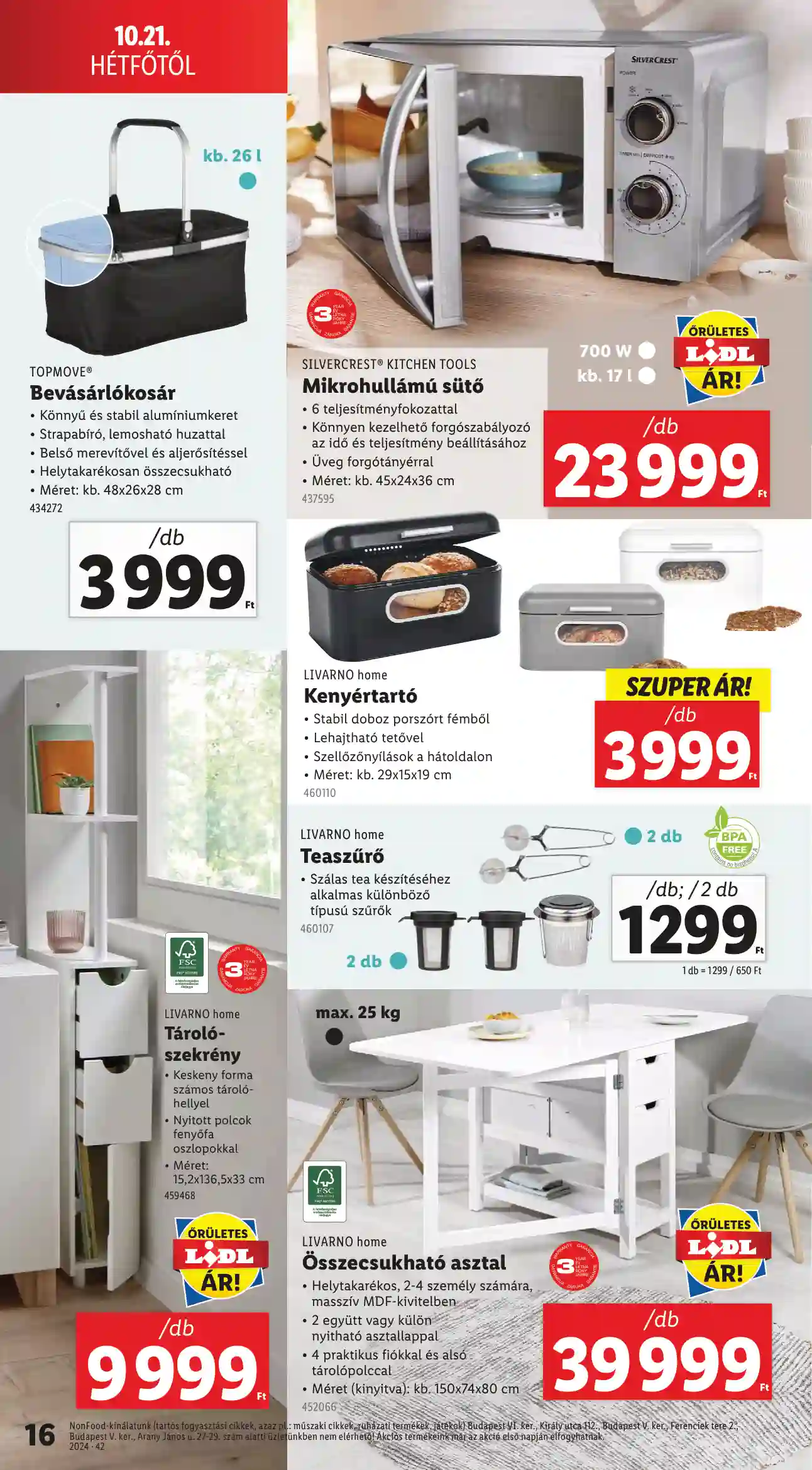 Lidl akciós újság 42. hét (Érvényes 10.17-től) (8 oldal)