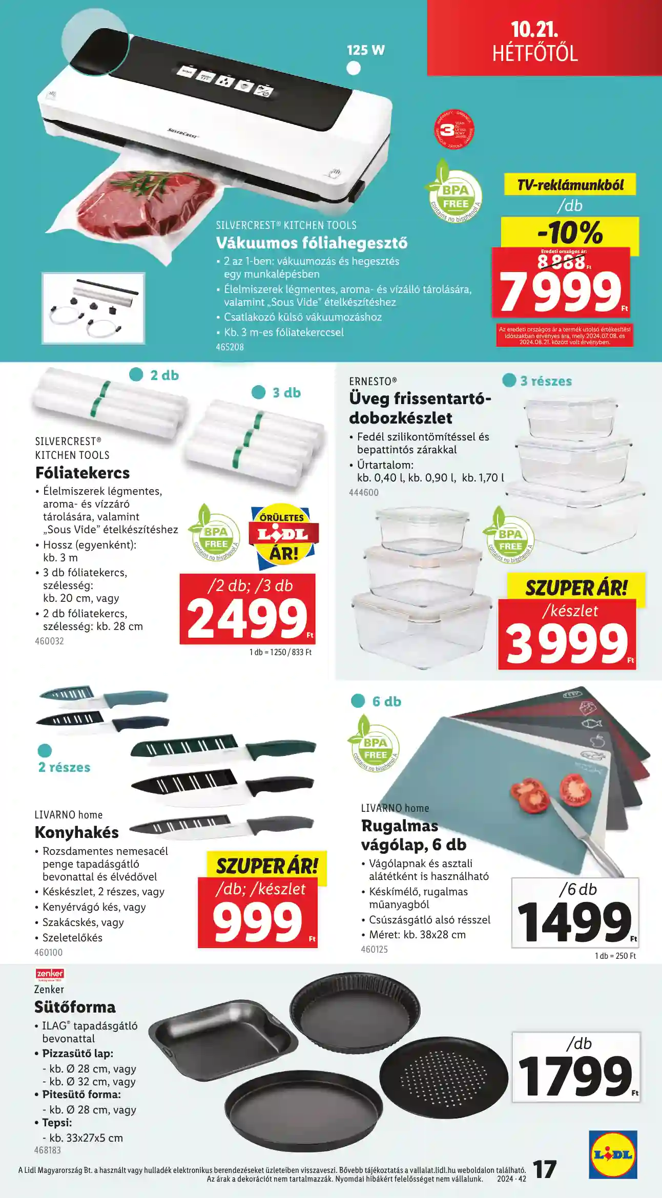 Lidl akciós újság 42. hét (Érvényes 10.17-től) (9 oldal)