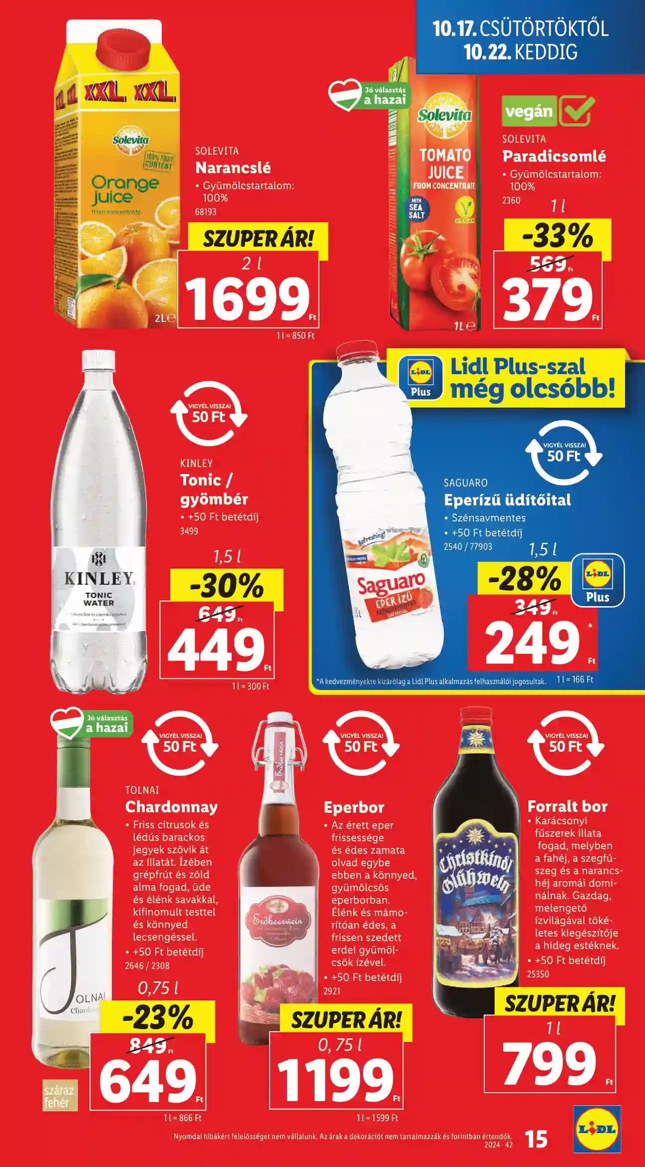 Lidl akciós újság 42. hét (Érvényes 10.17-től) (7 oldal)
