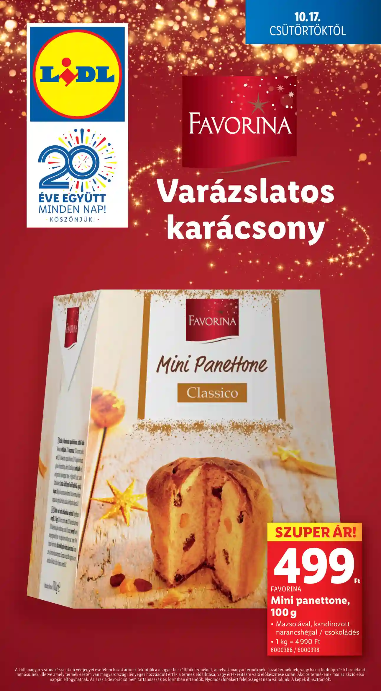 Lidl akciós újság 42. hét (Érvényes 10.17-től) (6 oldal)
