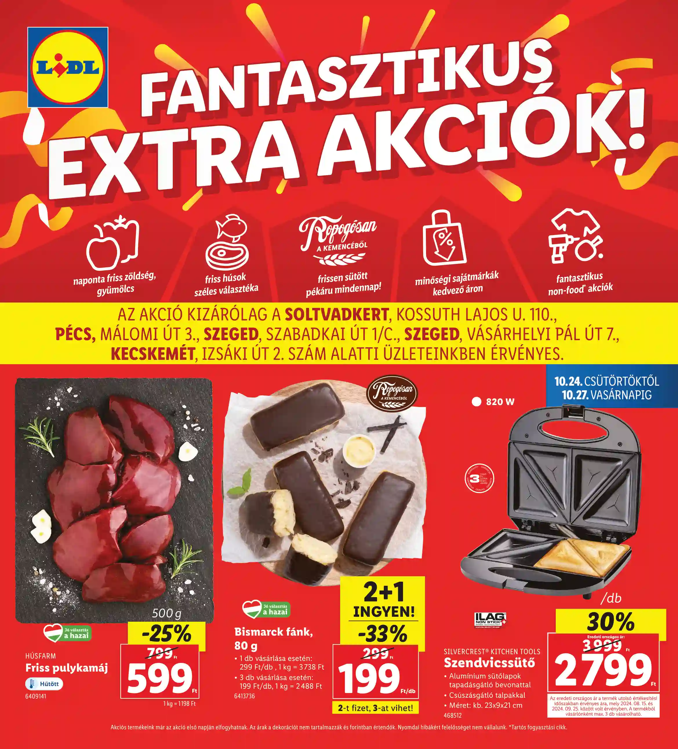 LIDL Regionális akciók 43.hét