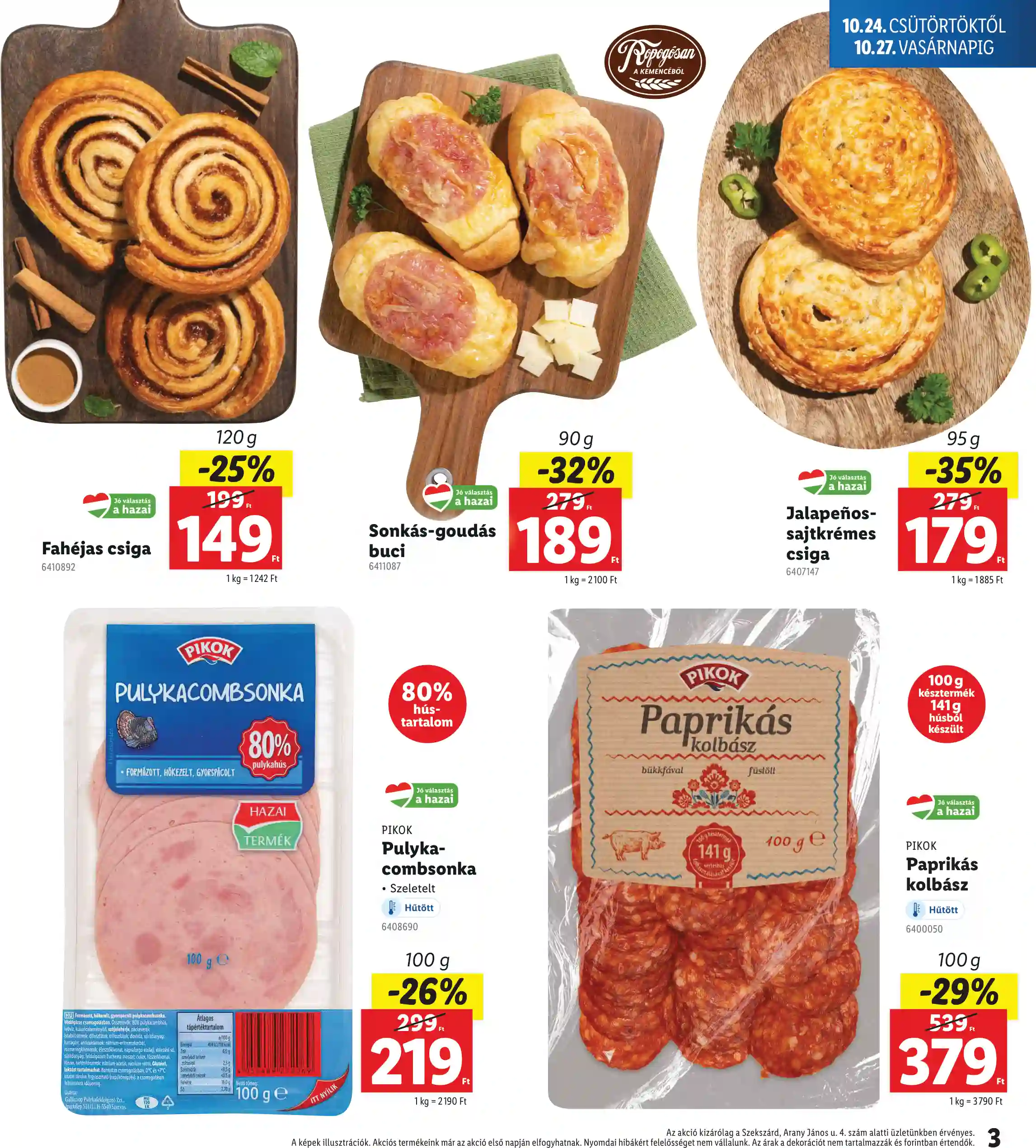 Lidl akciós újság 43. hét (Regionális akciók – Szekszárd) (3 oldal)